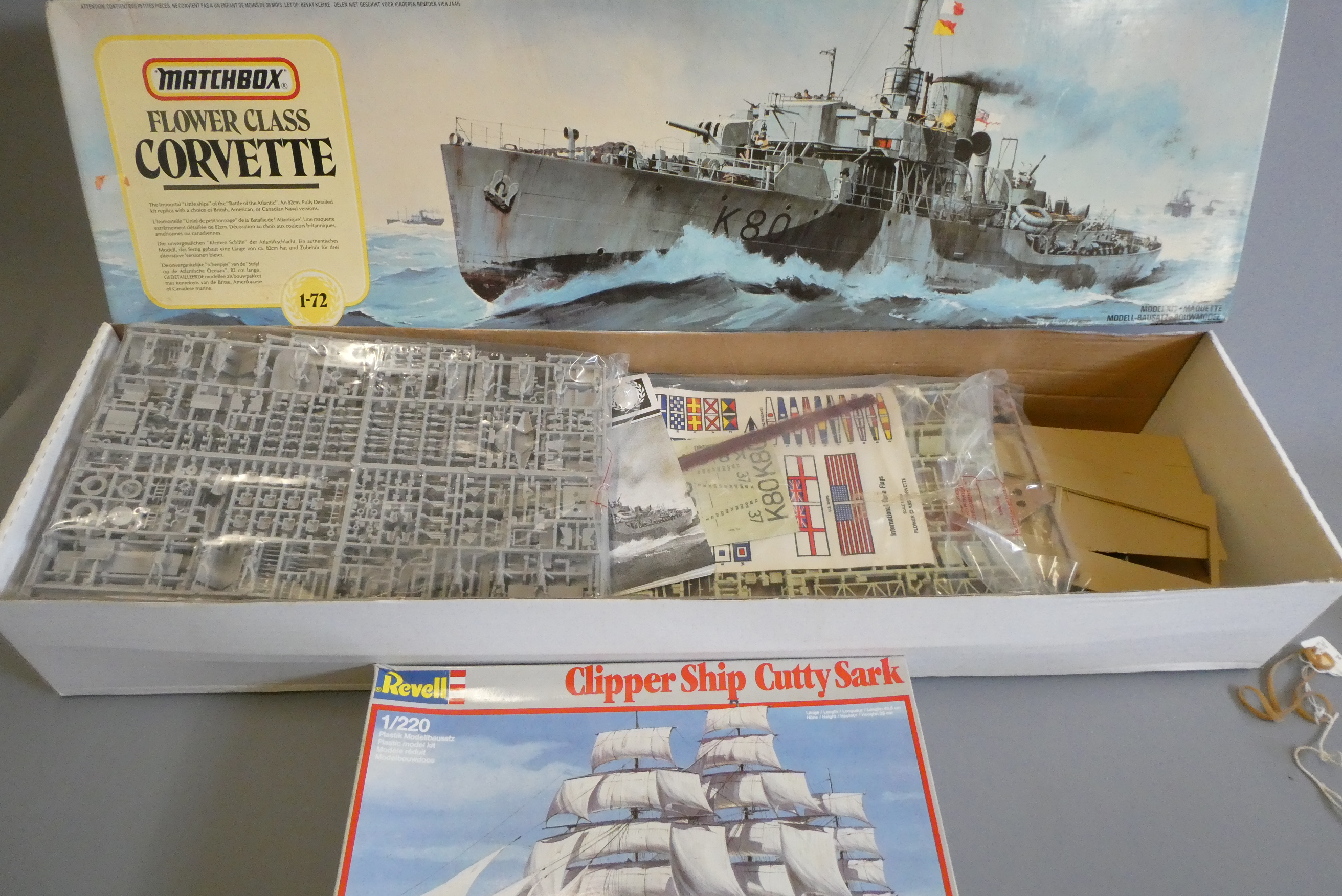 Matchbox kits 1:72 model of a Corvette Fowler Class mine sweeper Image