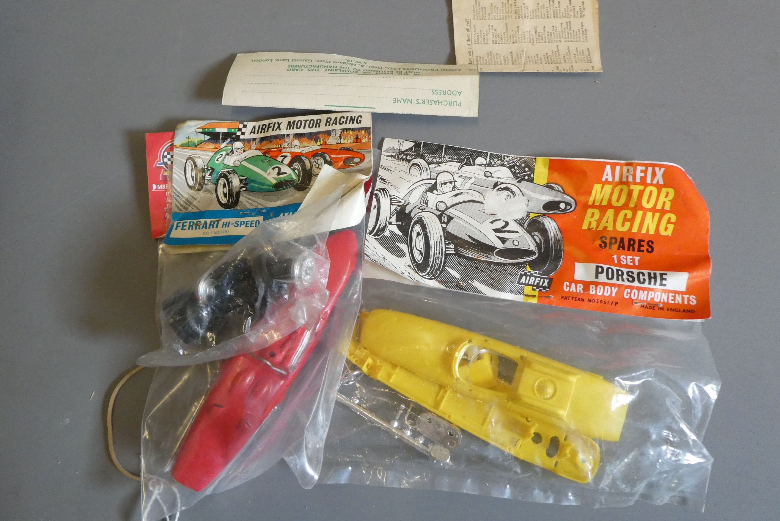 Three Airfix MRRC slot cars comprising Ford Matra in blue Image