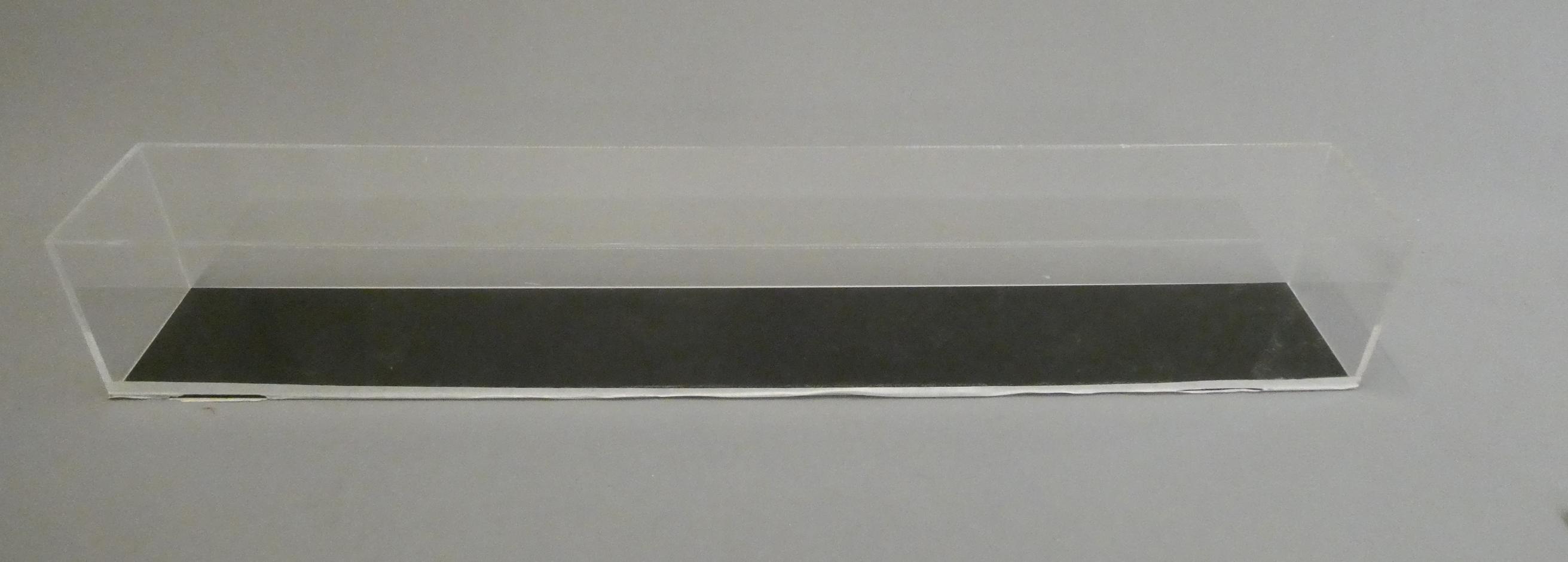 Plastic display case for models vehicles, trains etc., excellent, approximately 80cm x 15cm x 15cm Image