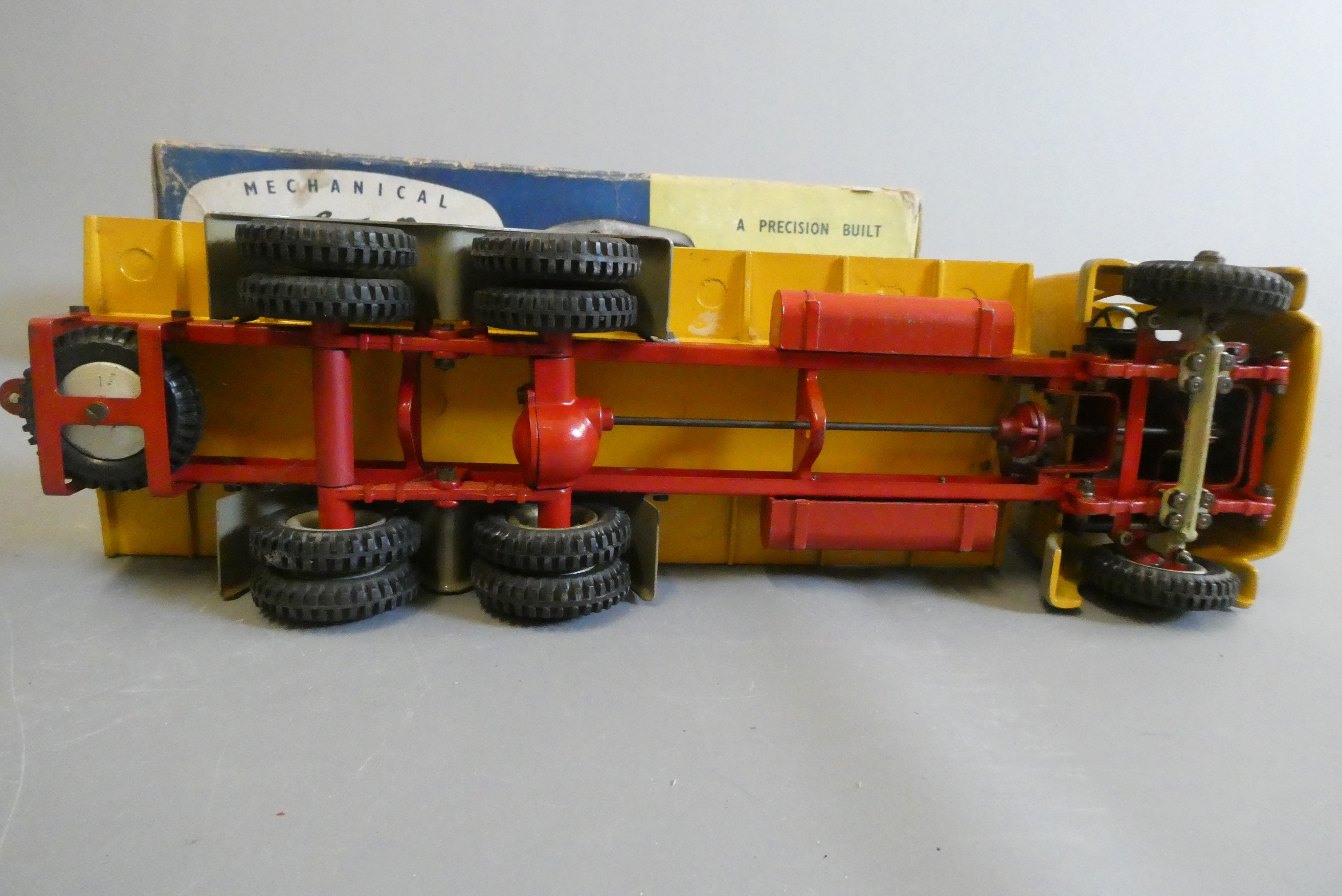Shackleton clockwork Foden flat bed lorry finished in yellow with key Image