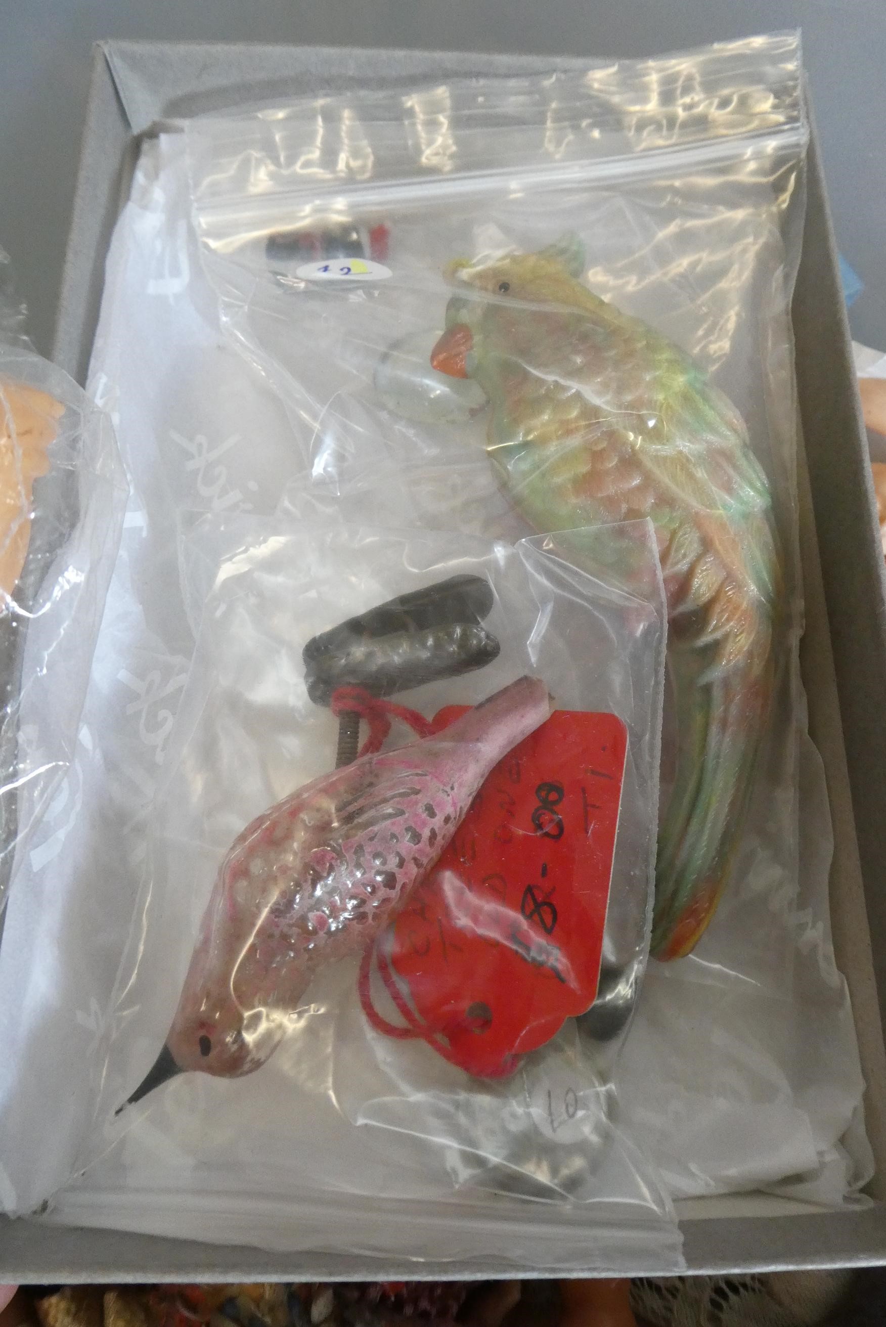 A box of vintage doll's including celluloid, bisque and composition examples (Est. plus 24% buyer's Image
