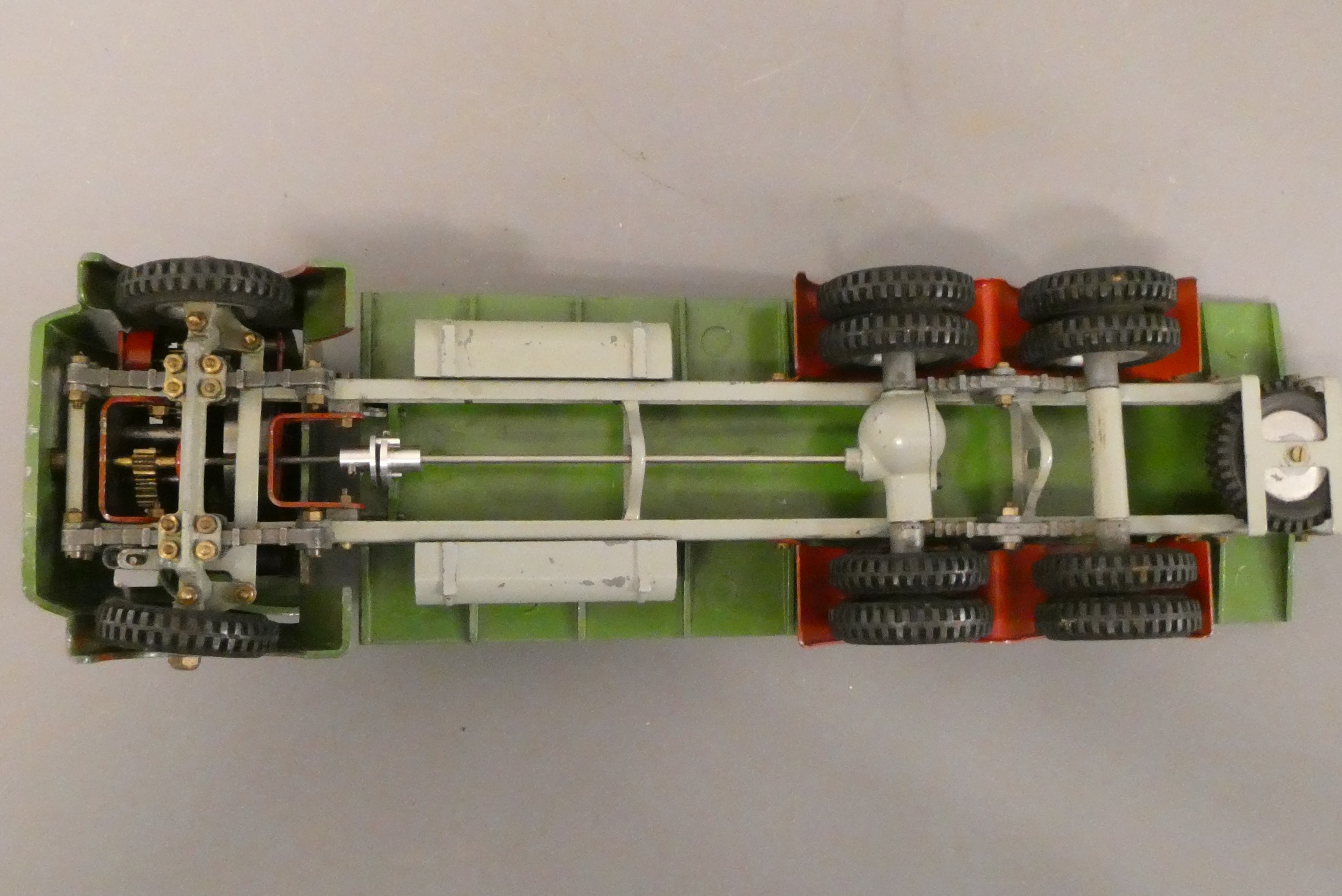 Shackleton Clockwork Foden Flat bed lorry finished in green with key Image