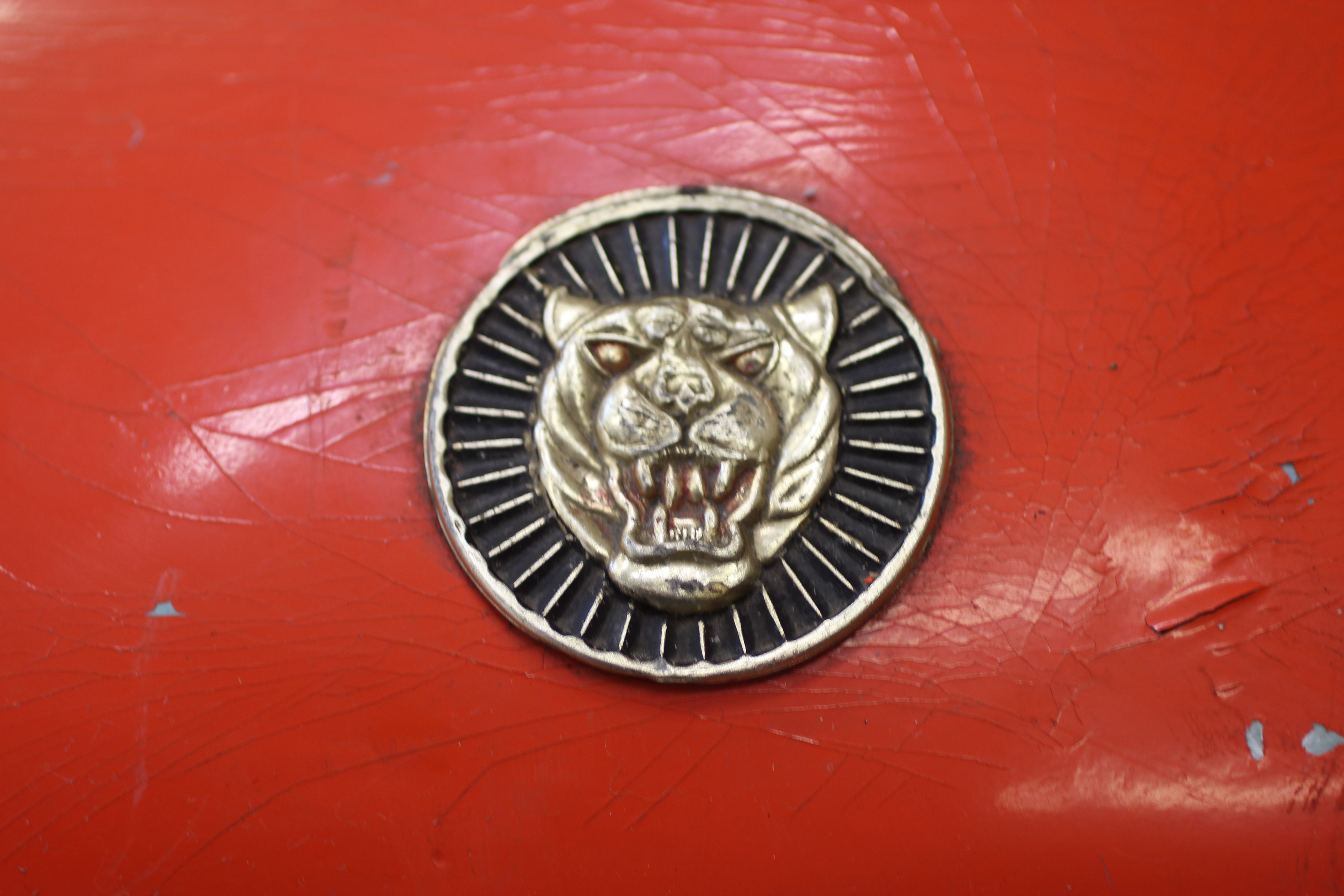 A Go-Cart size petrol driven model of a Jaguar D type. This car has a tubular frame chassis with a Image