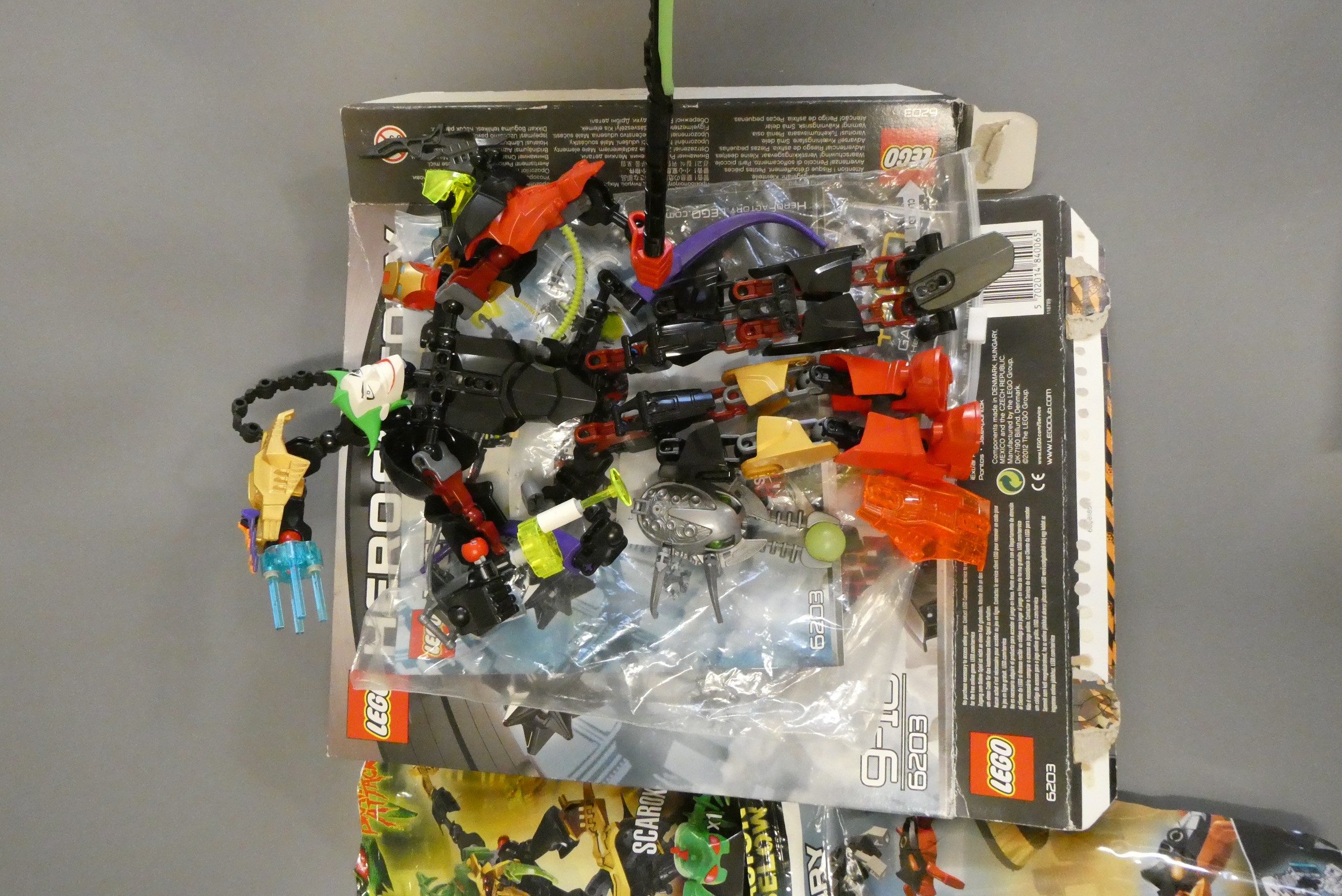 A collection of 10x Lego Hero Factory 'Brain Attack' and 'Invasion from Below' bagged characters to Image