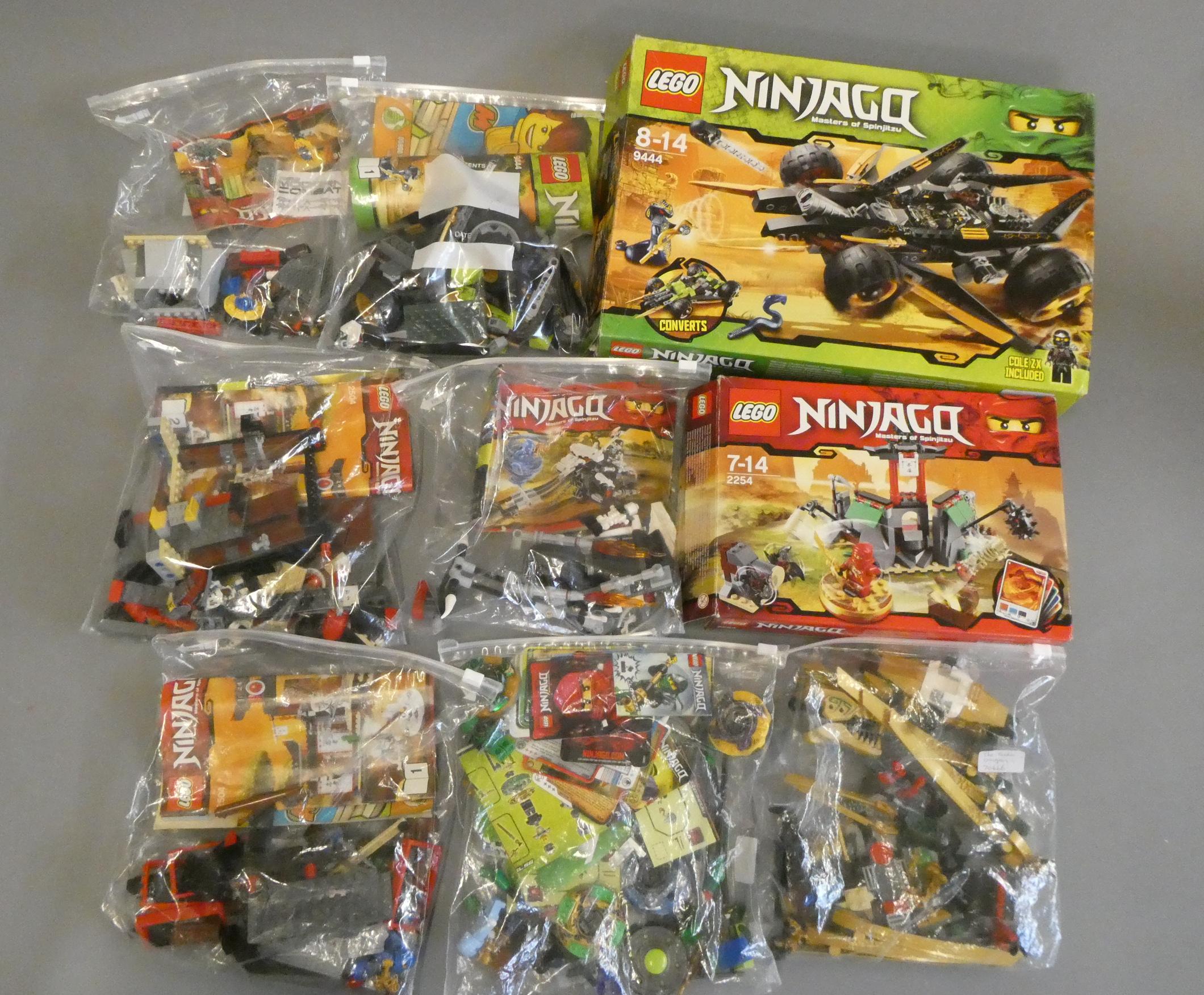 A quantity of boxed and loose Lego Ninjago to include Masters of Spinjitzu 2254 and 9444 Image