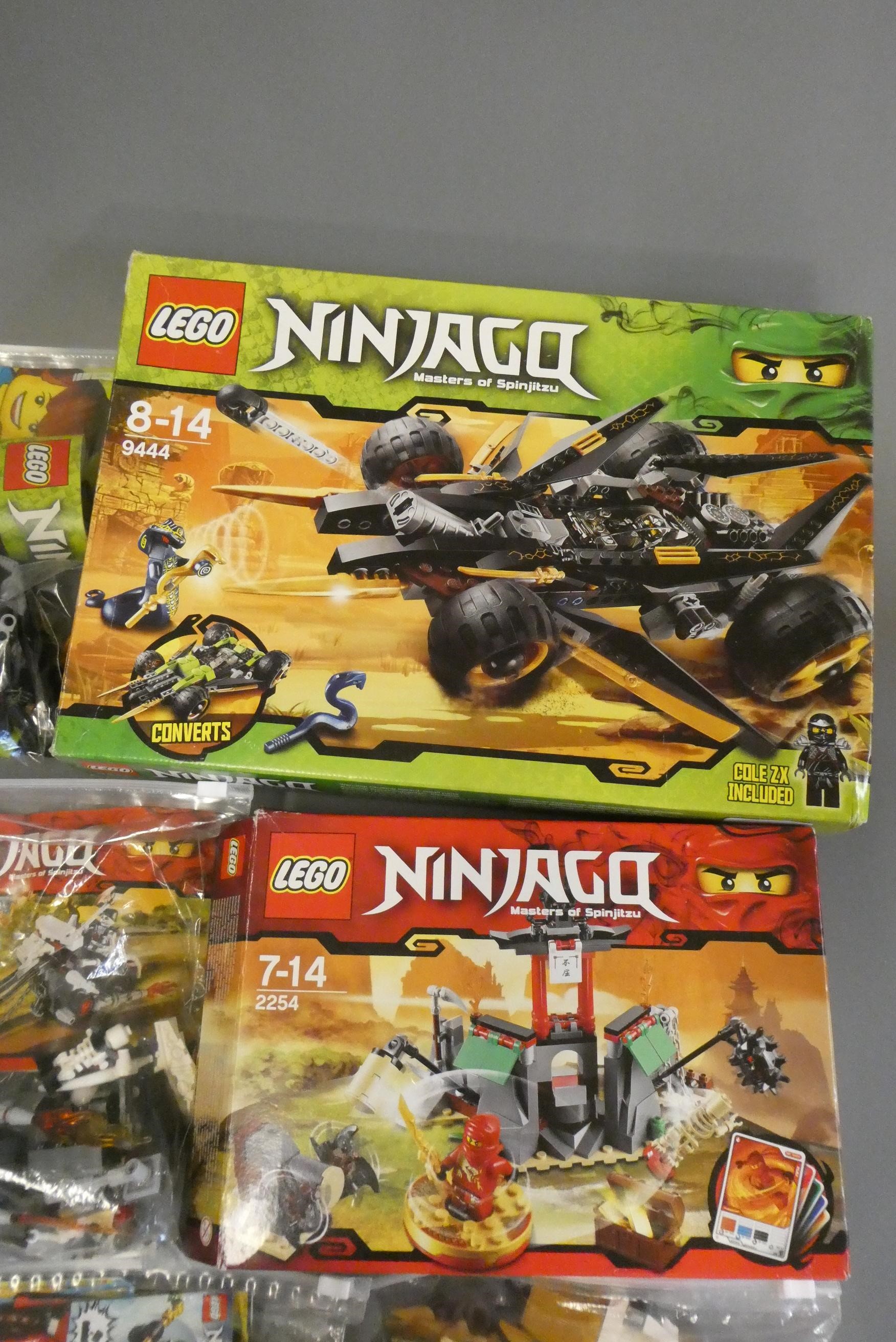 A quantity of boxed and loose Lego Ninjago to include Masters of Spinjitzu 2254 and 9444 Image