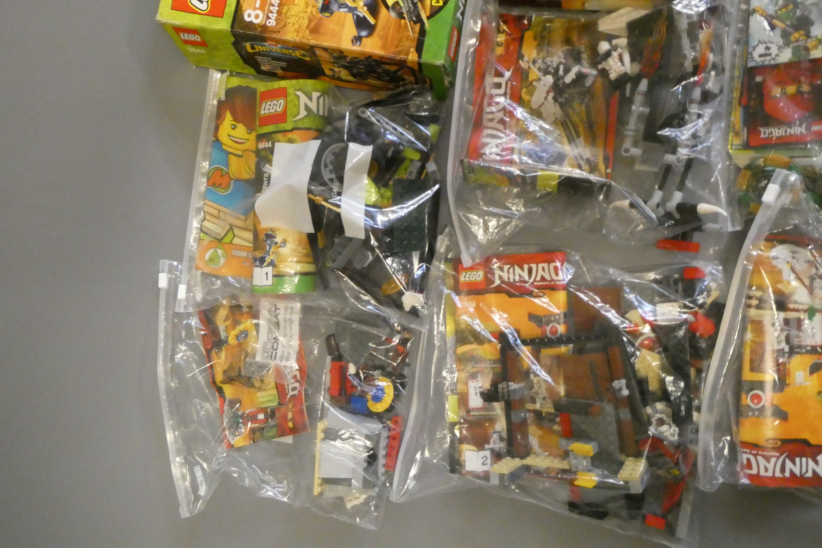 A quantity of boxed and loose Lego Ninjago to include Masters of Spinjitzu 2254 and 9444 Image