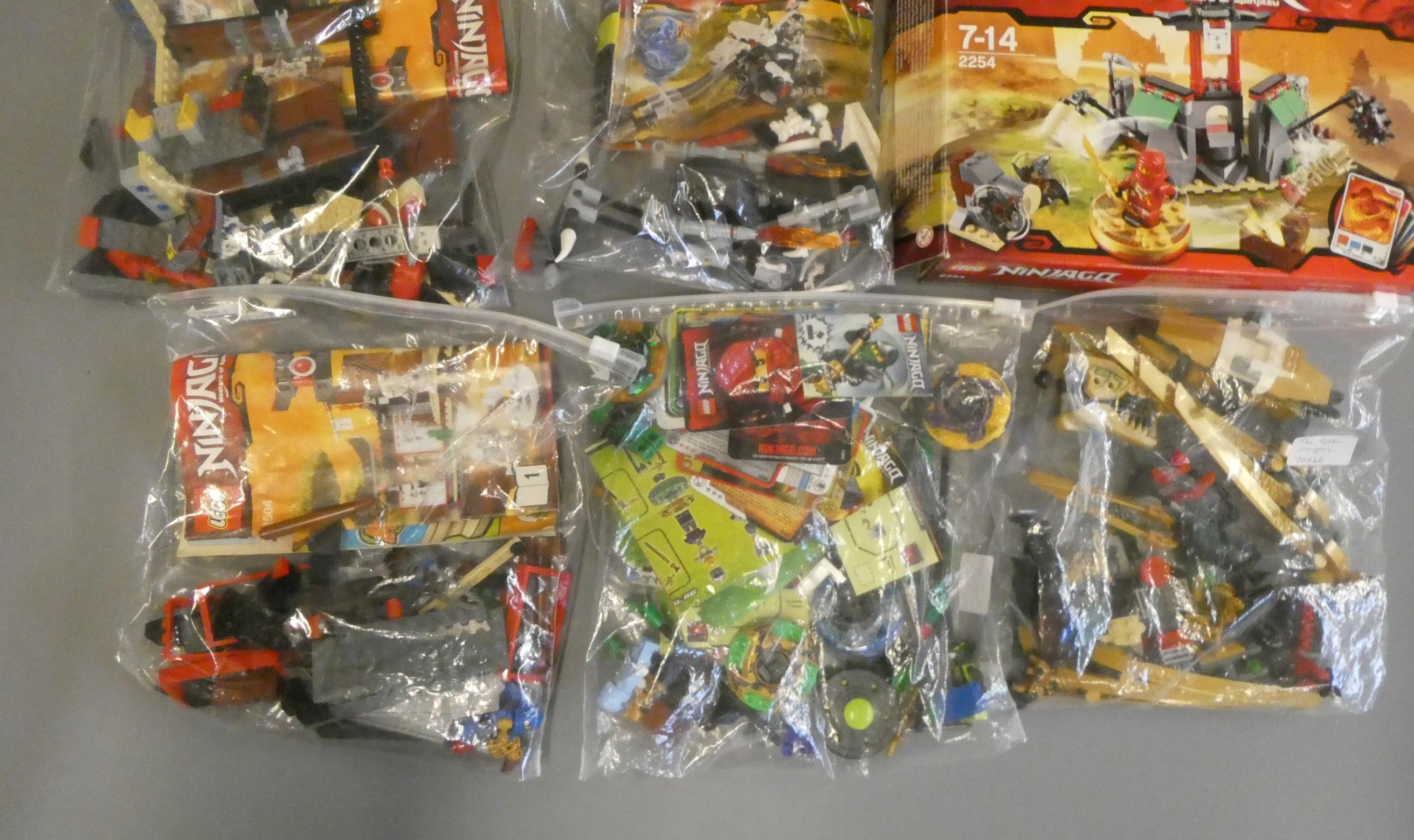 A quantity of boxed and loose Lego Ninjago to include Masters of Spinjitzu 2254 and 9444 Image