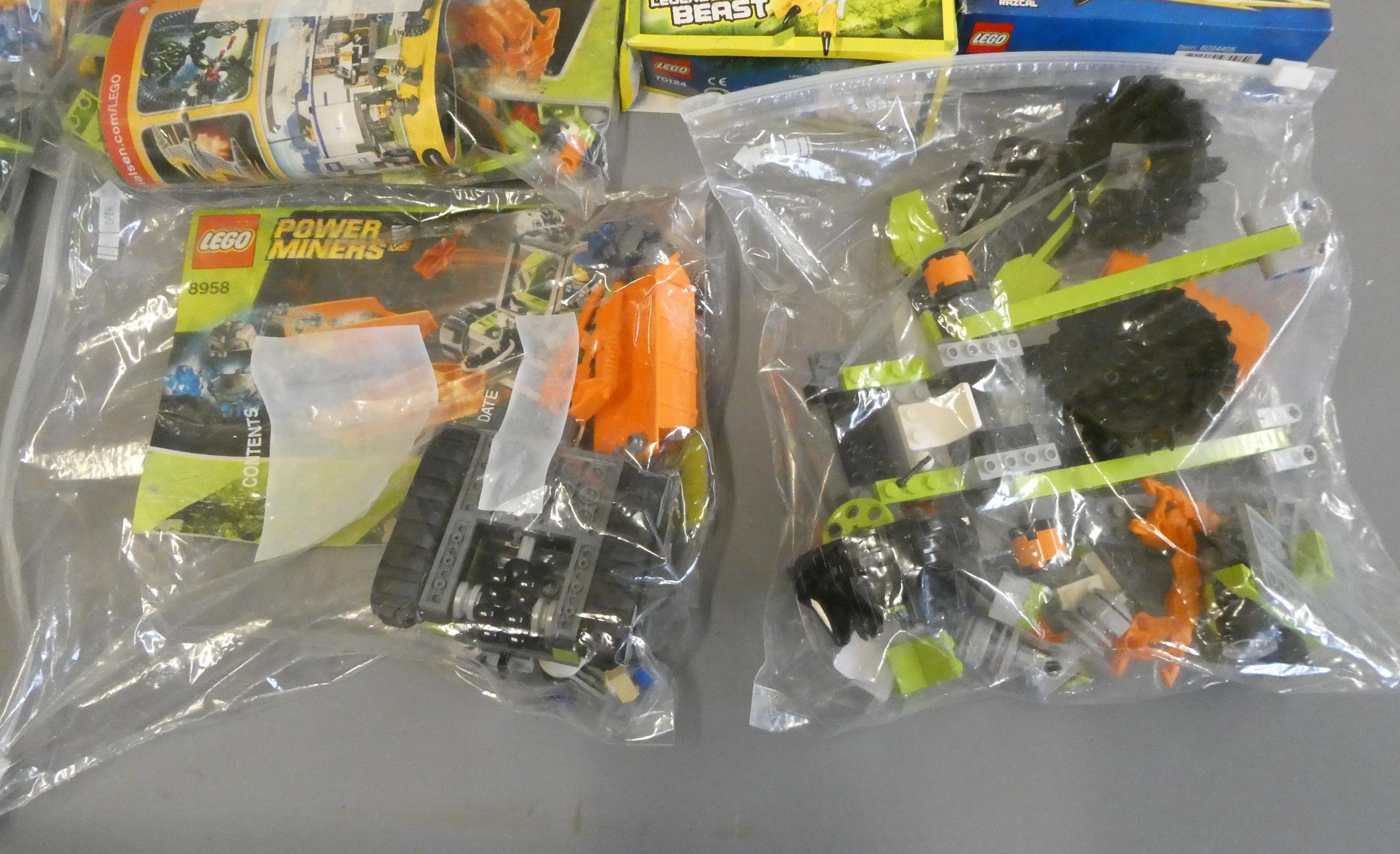 Mixed Lego sets including Chima, Power Miners and Alien conquest, boxed and loose sets with Image