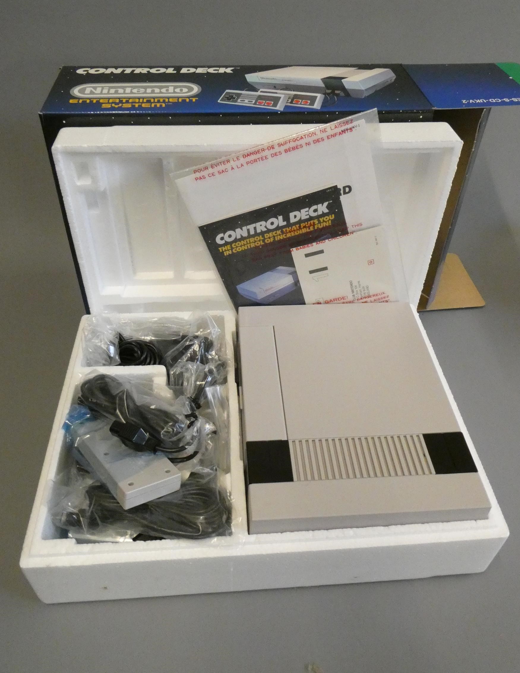 Nintendo Entertainment system control deck NES version, boxed, appears unused, near mint condition Image
