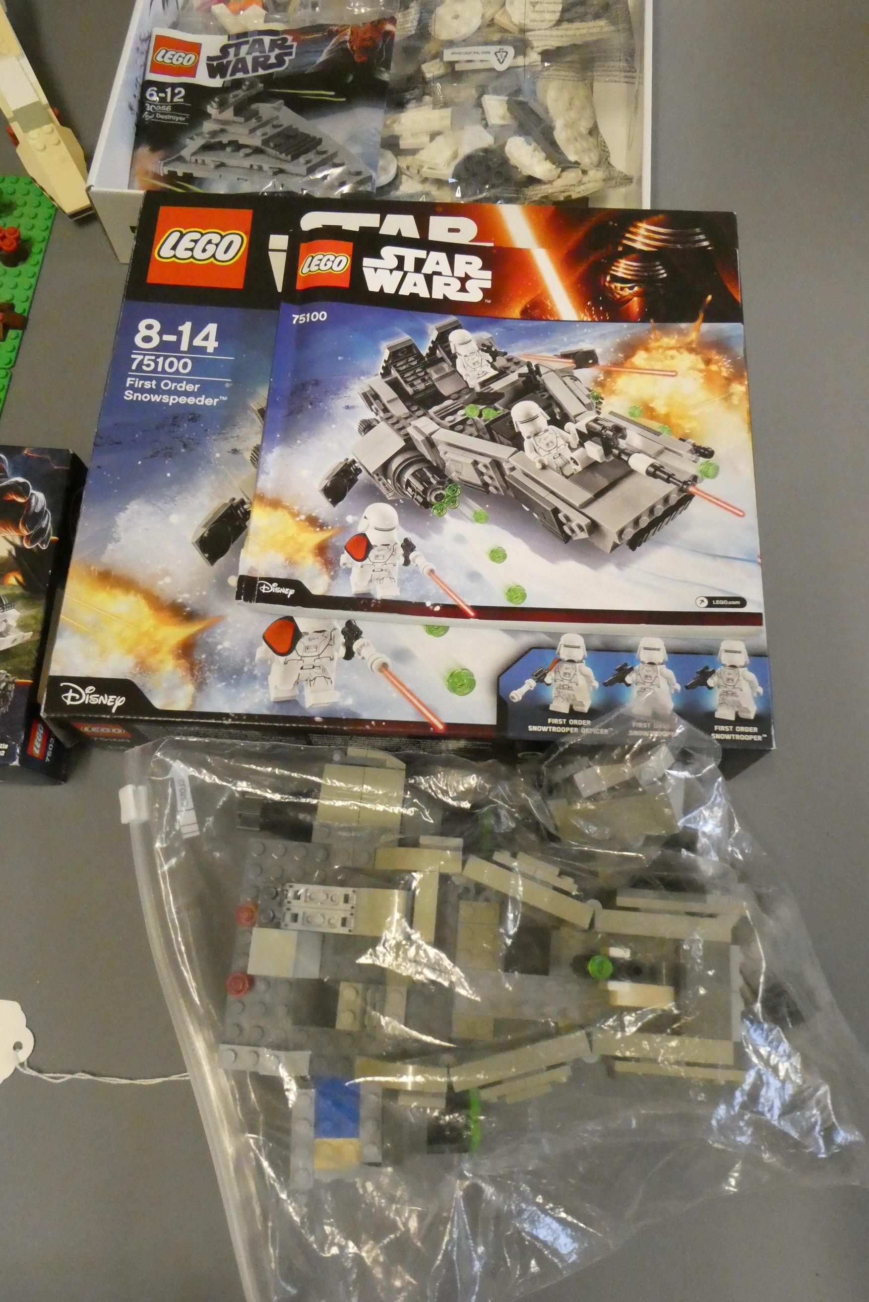 Three boxed Star Wars Lego sets 3866/75100/75037 Image