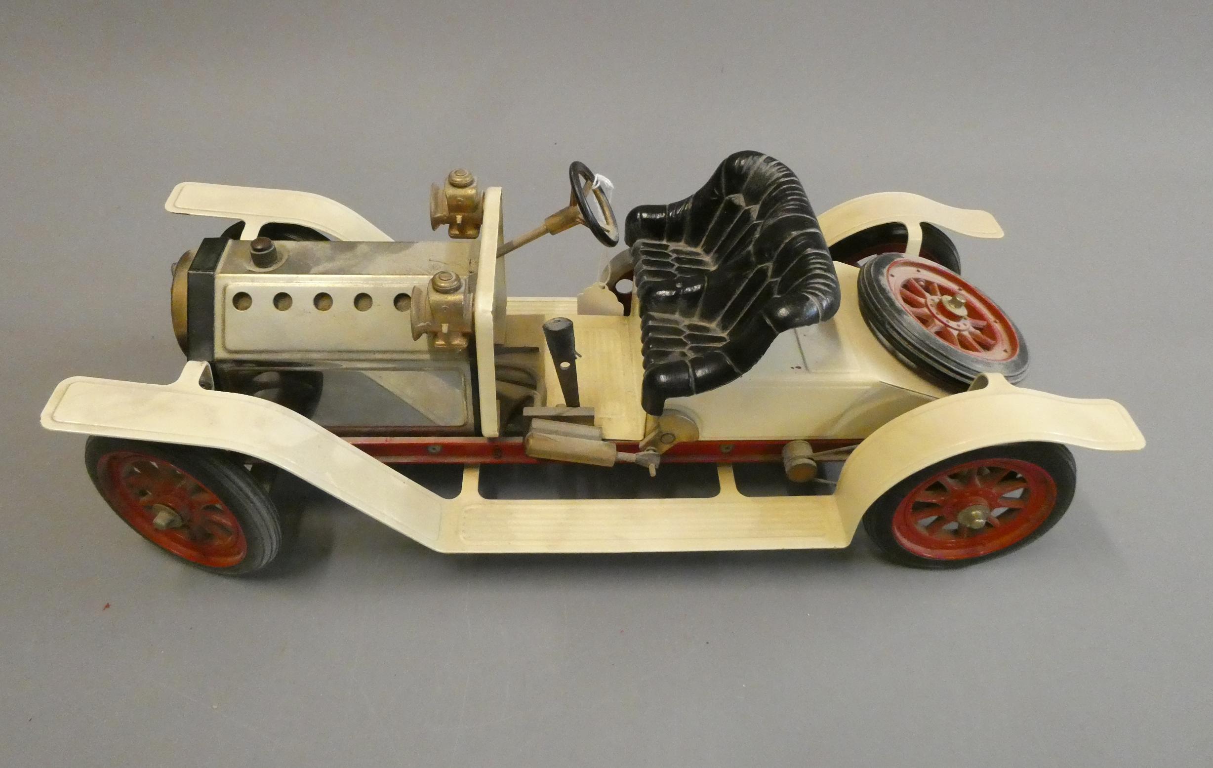 A Mamod steam car, appears to have had little or no use, would benefit from cleaning otherwise Image