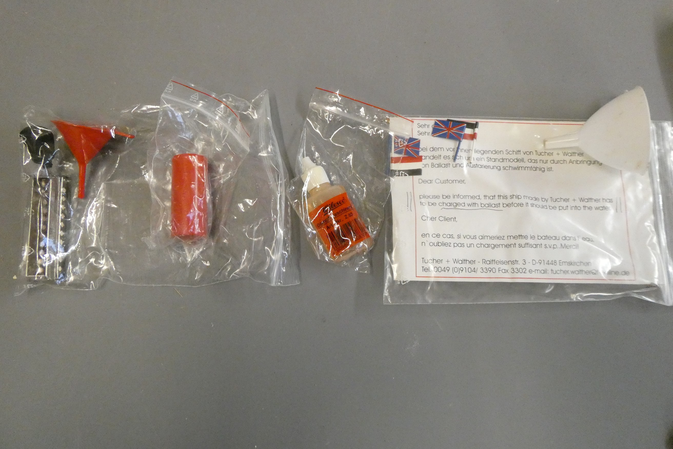 A Tucher & Walther Germany Victoria Luise steam launch finished in white with Wilesco steam engine, Image