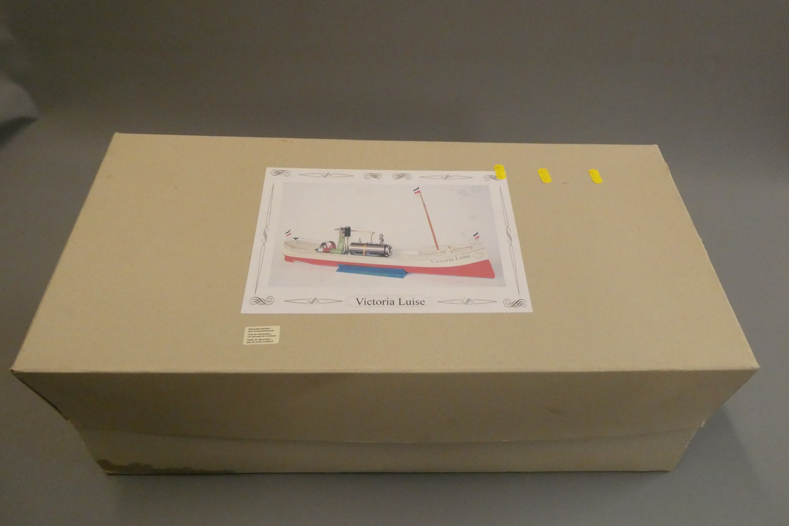 A Tucher & Walther Germany Victoria Luise steam launch finished in white with Wilesco steam engine, Image