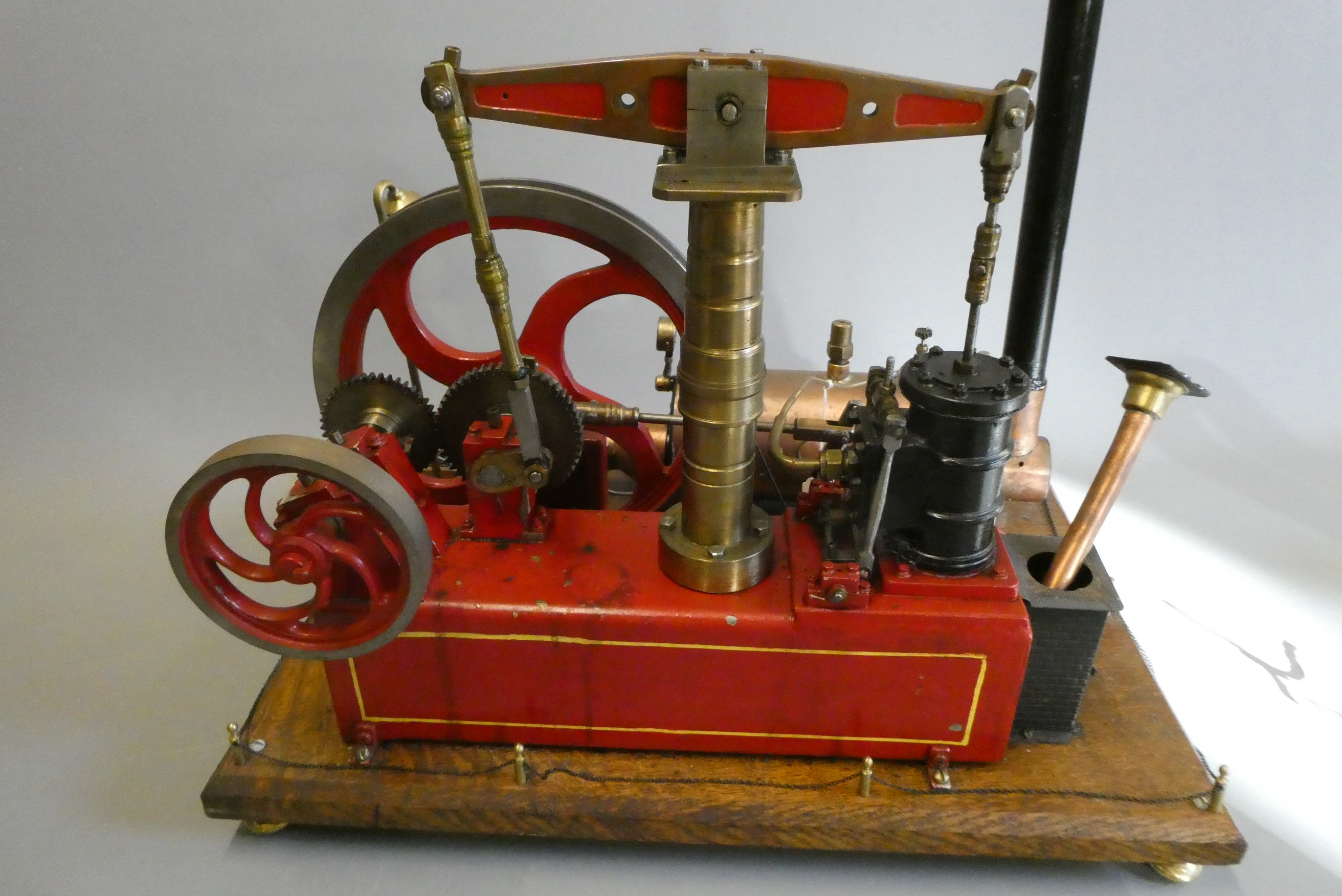 Large beam engine model with gas fired boiler Image