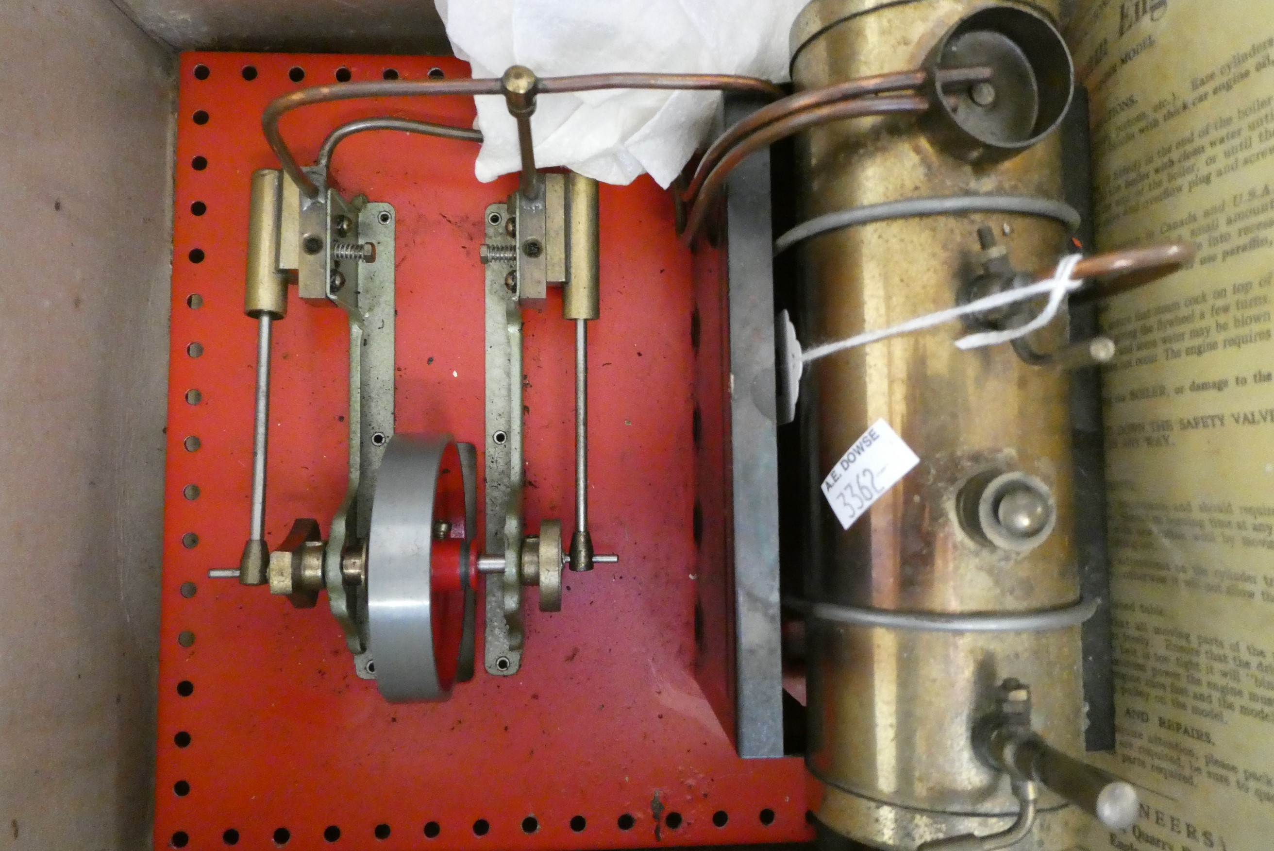 Mamod SE3 steam engine, boxed, in good used condition, box fair (Est. plus 24% buyer's premium inc. Image