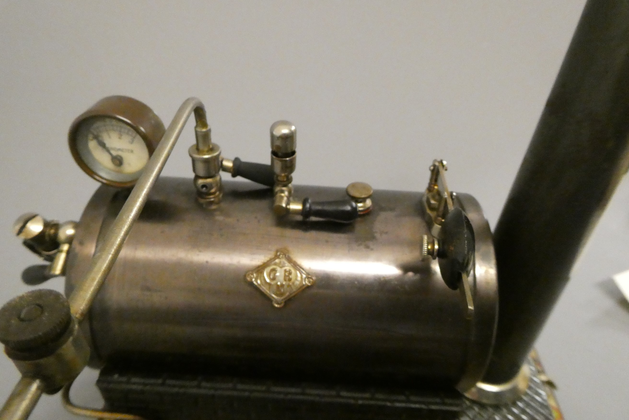 Bing stationary steam engine with blued boiler Image