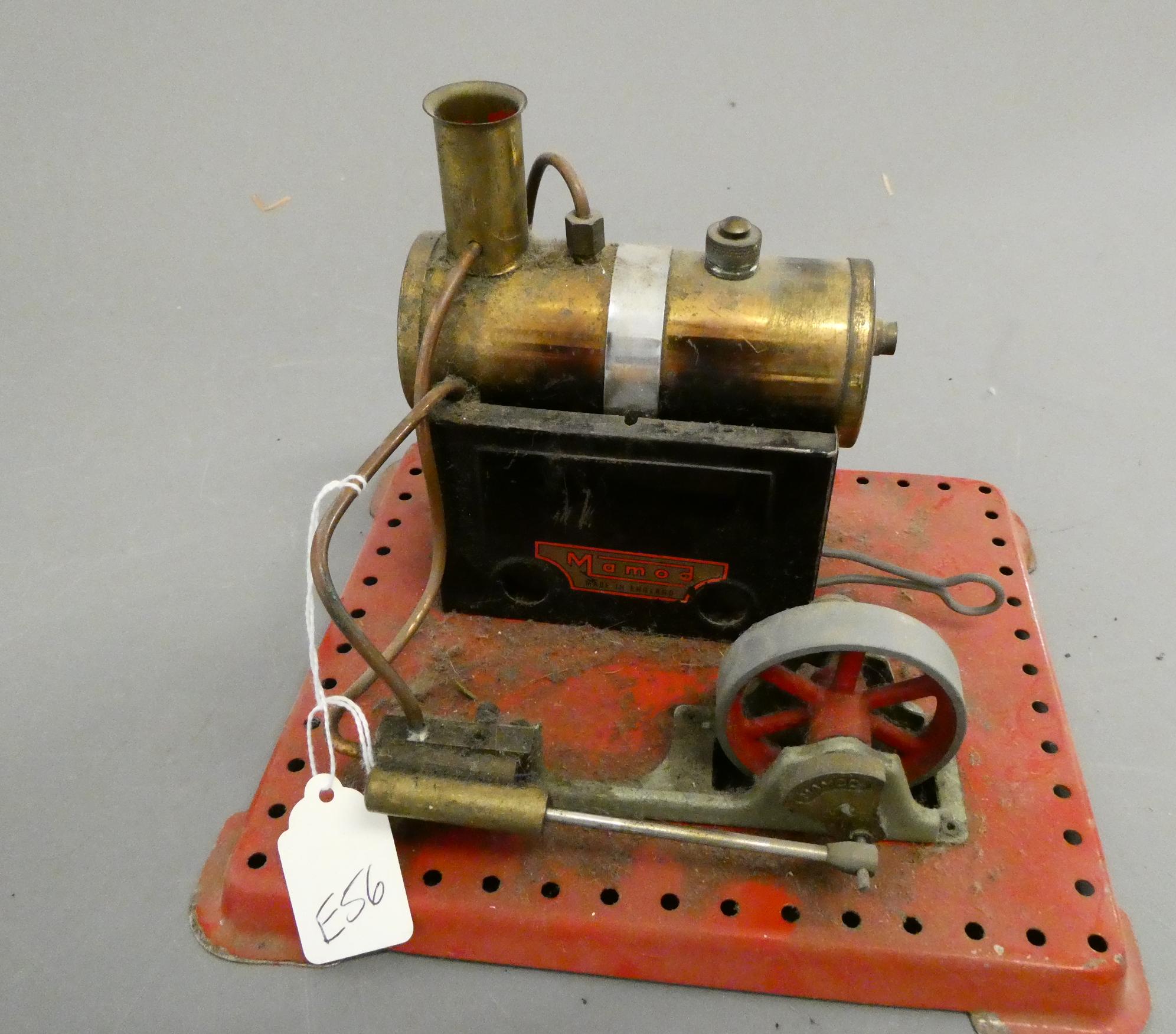 Mamod SE2 stationary steam engine, single cylinder with sprit burner, fair condition but very dirty Image