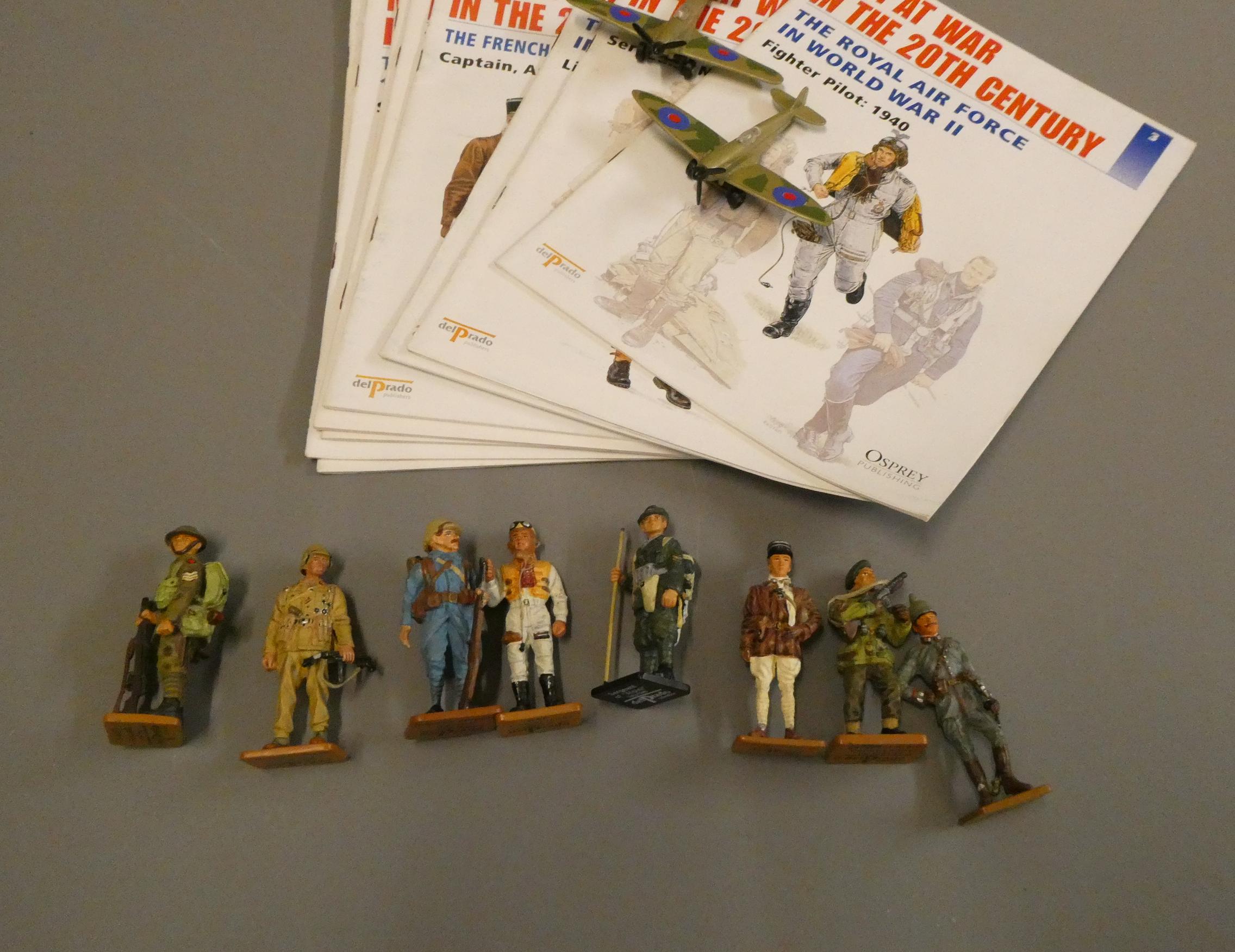 Del Prado WWII figures with six magazines, good (Est. plus 24% buyer's premium inc. VAT) Image