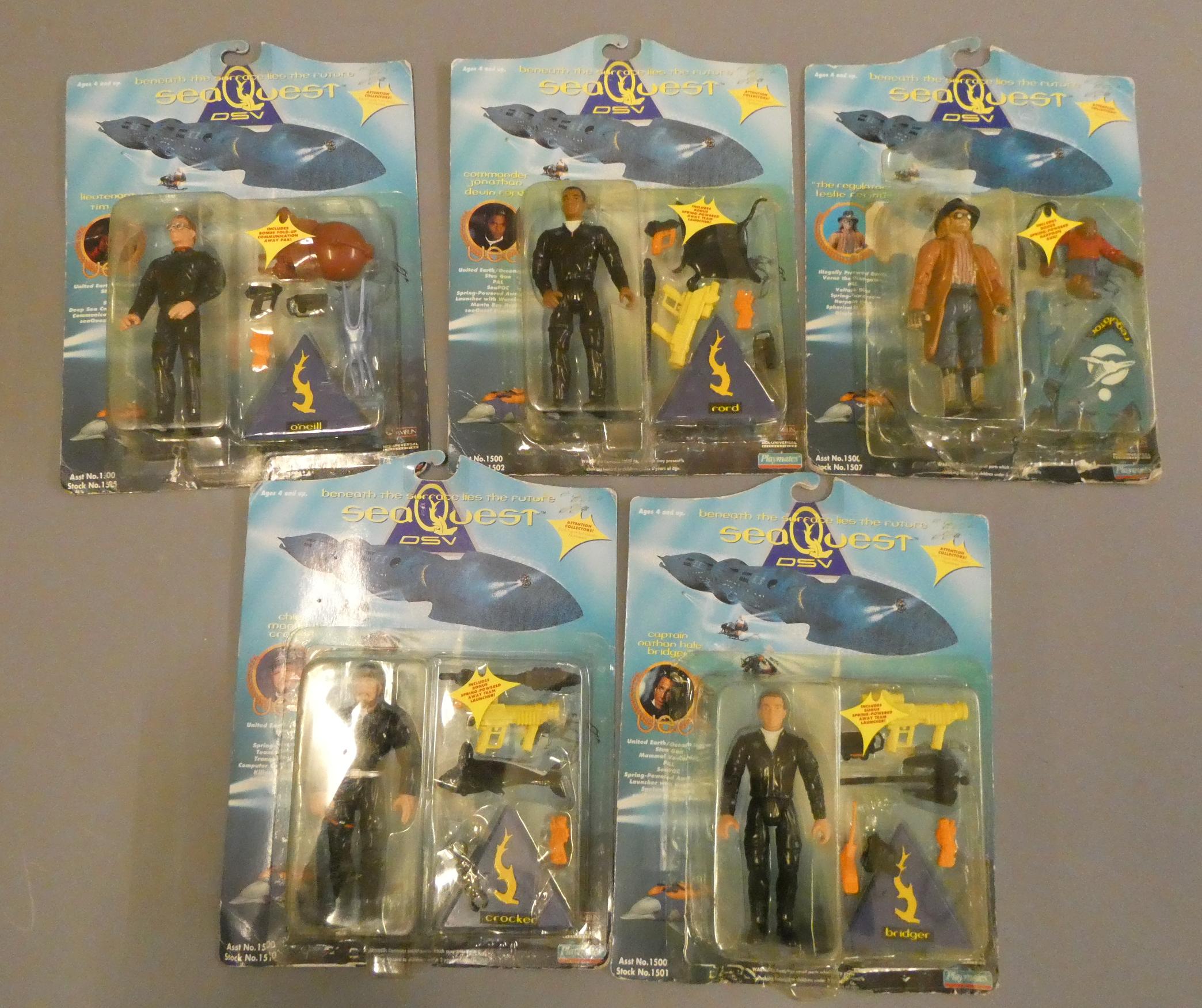 Five Seaquest figures, boxed, fair to excellent (Est. plus 24% buyer's premium inc. VAT) Image