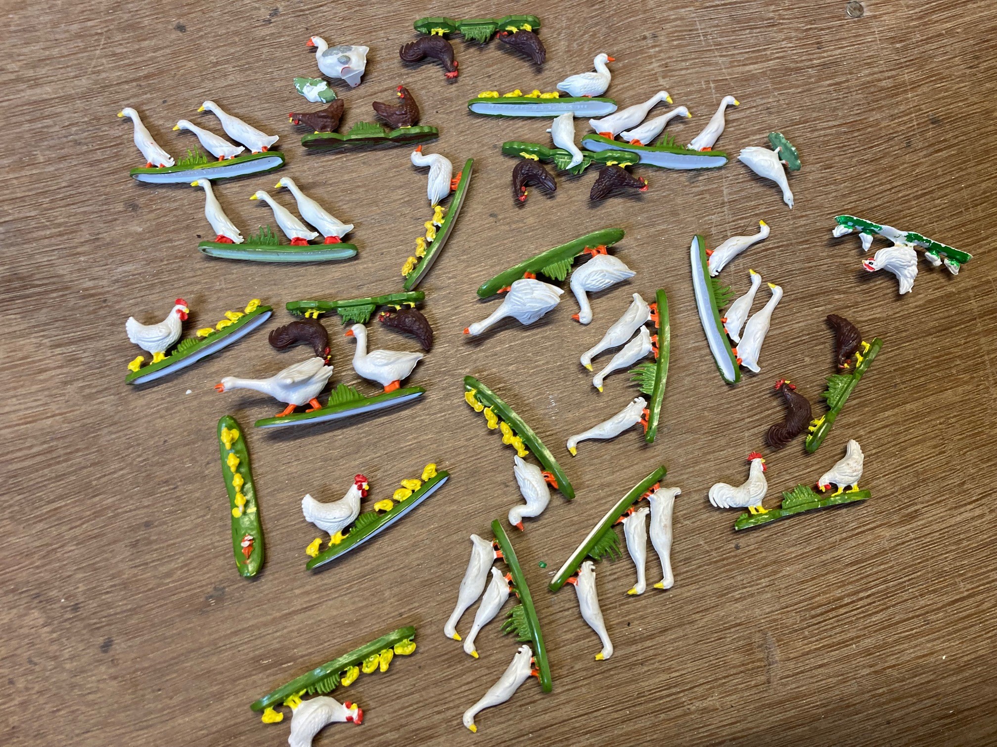 Larger quantity of mainly Britains plastic farm animals including cows, sheep and pigs, fair to good Image