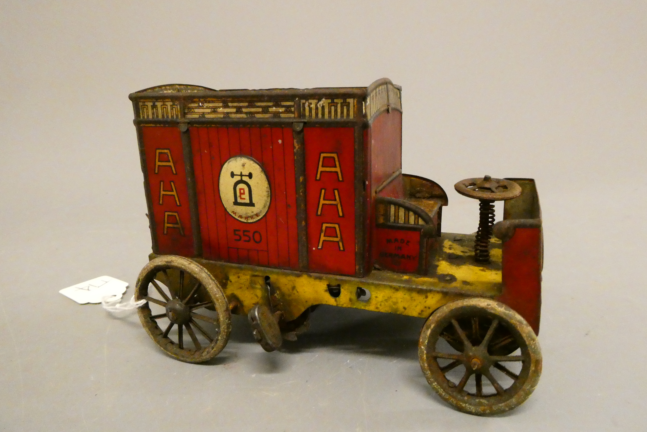 Lehmann clockwork tin printed AHA-AHA van Image