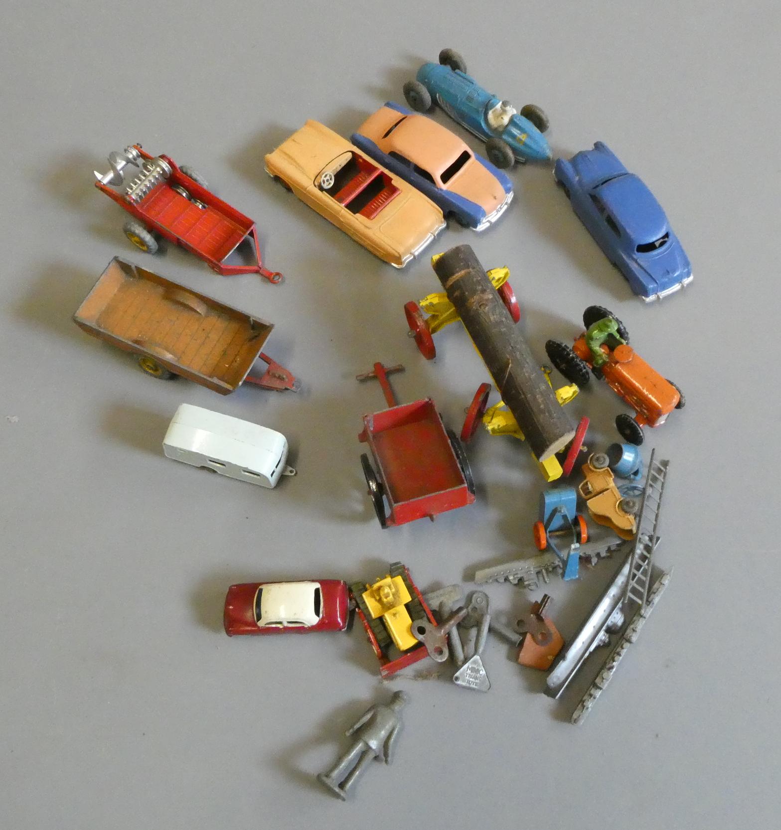 Unboxed diecast vehicles by Matchbox, Dinky and others, some items have damage and overpainting, Image