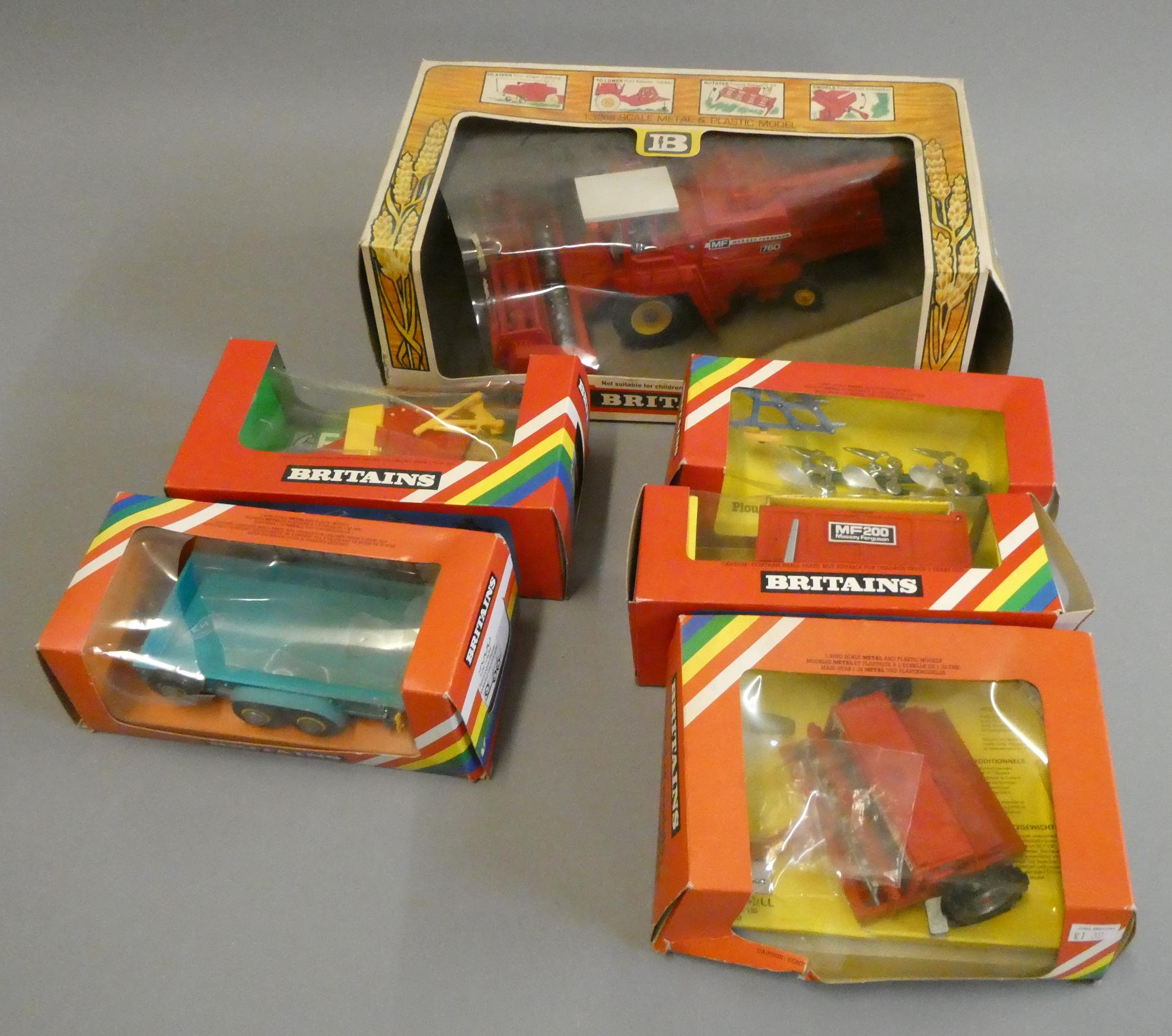 Britains farm equipment comprising 9570 Ferguson combine harvester Image