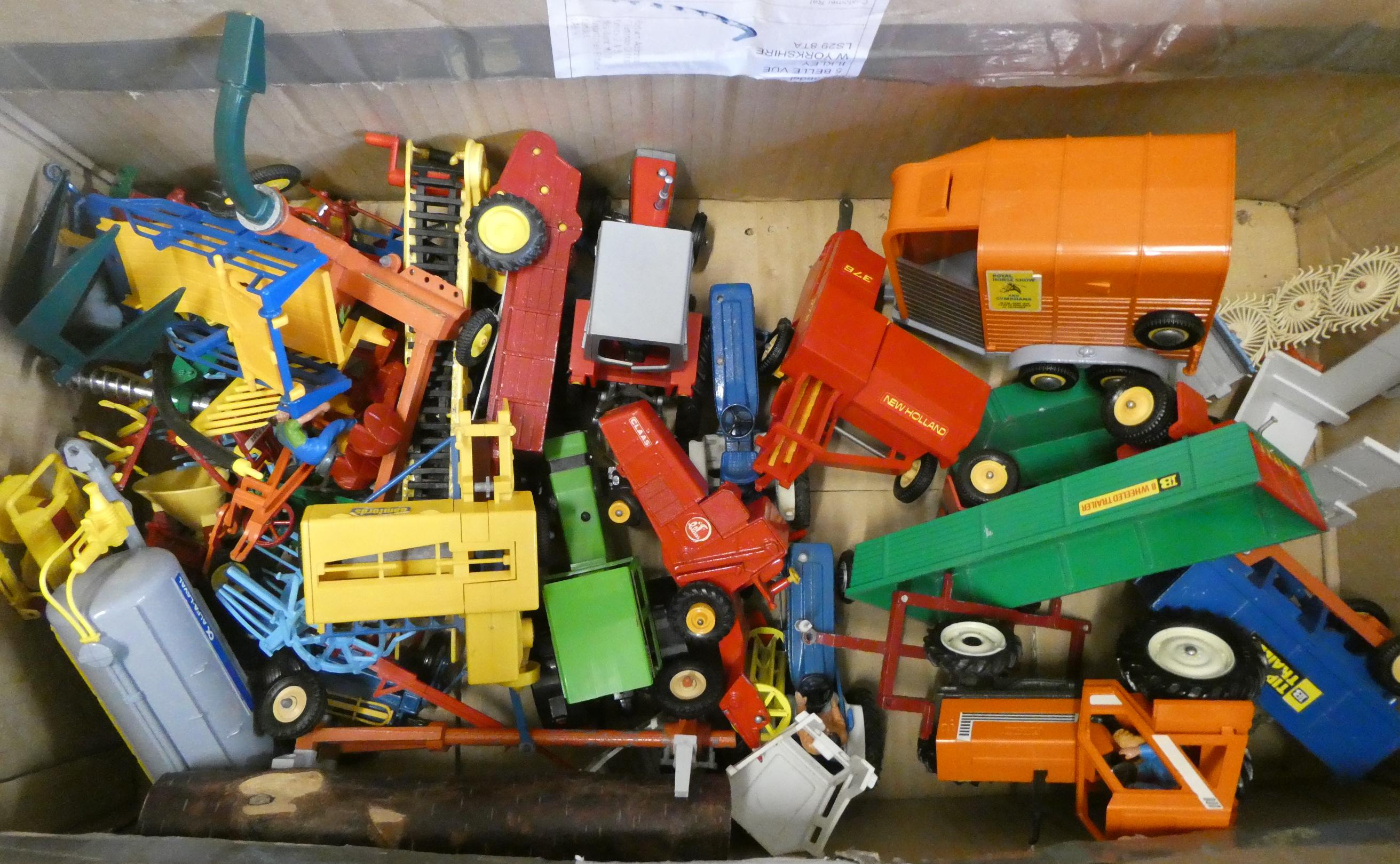 Britains unboxed farm equipment including tractors Image