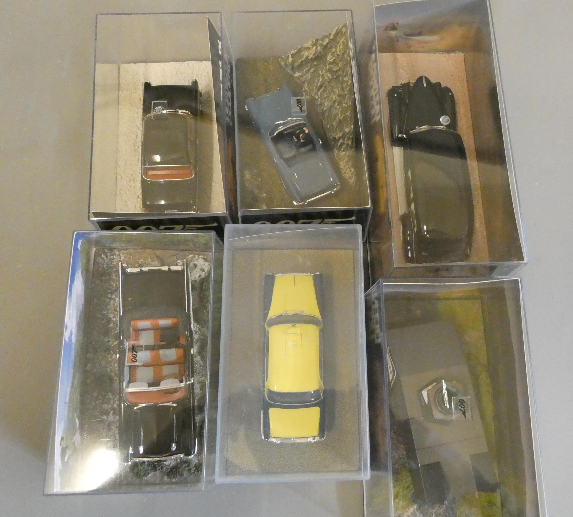 Six Fabbri James Bond Dr. No vehicles comprising Dragon tank Image