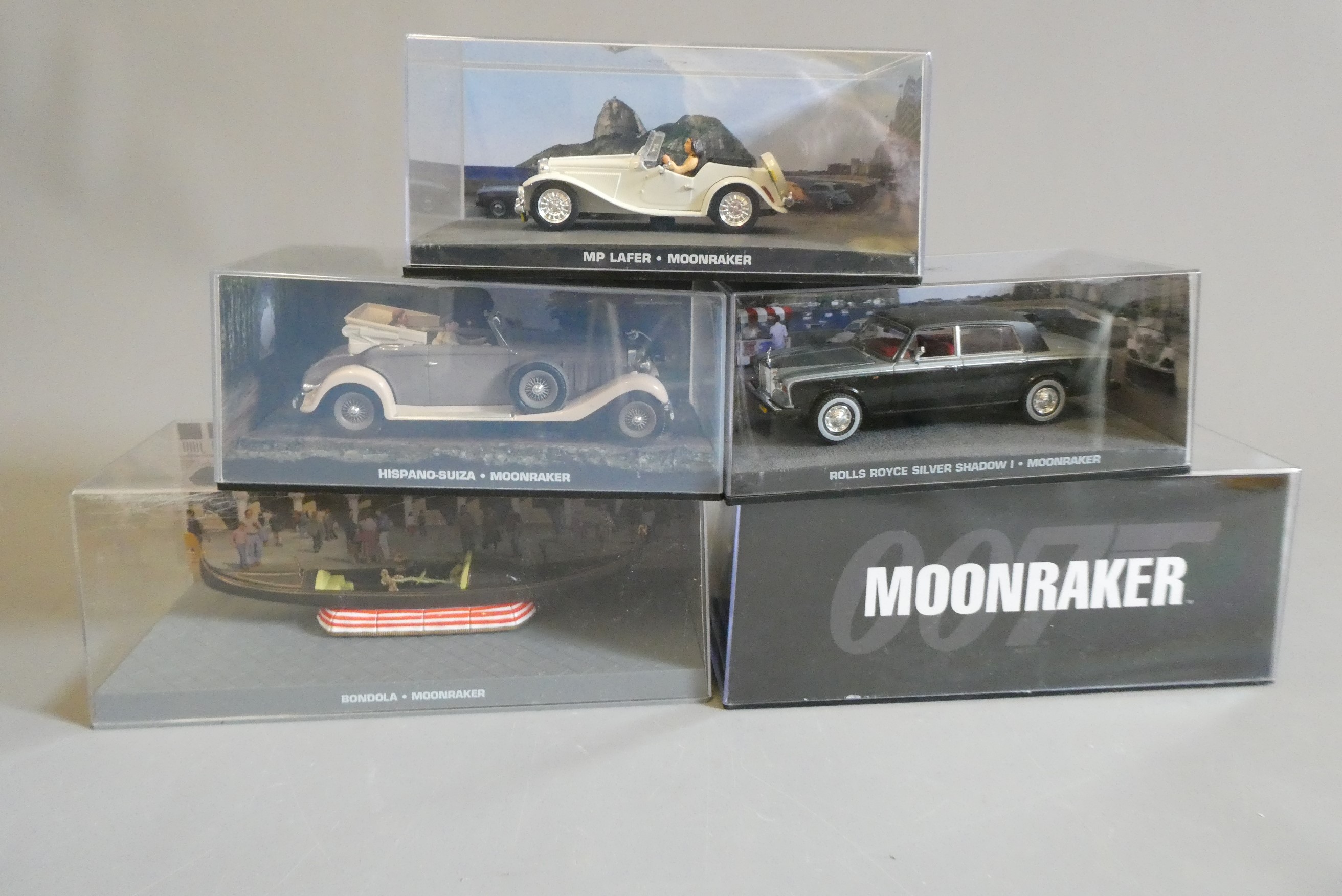 Five Fabbri James Bond Moonraker vehicles comprising Chevrolet ambulance Image