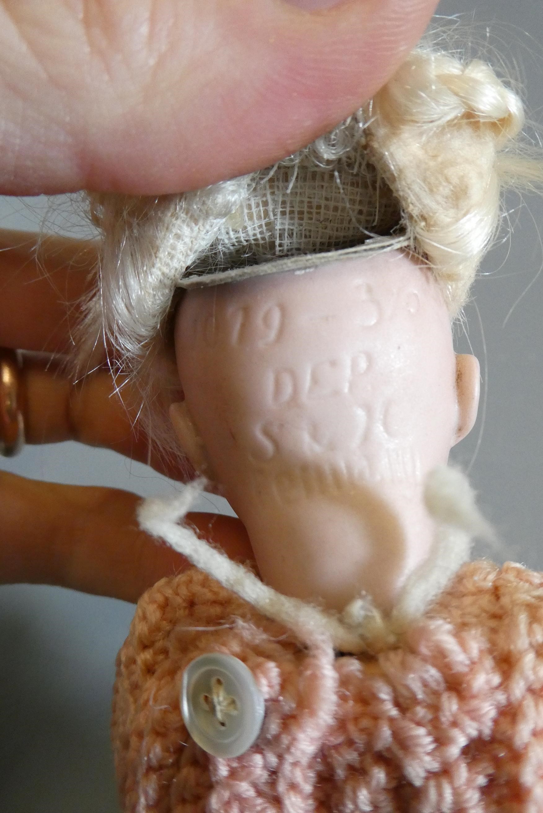 Two small SFBJ bisque socket head dolls Image