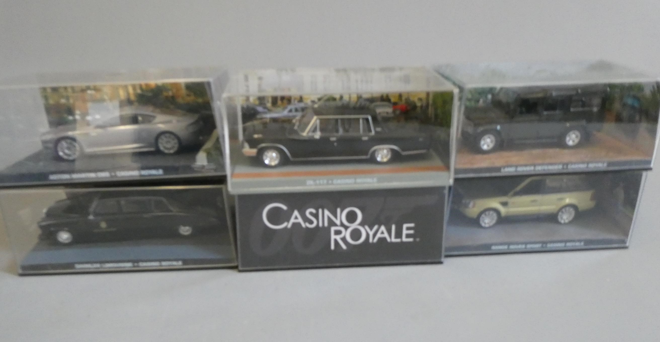 Six Fabbri James Bond Casino Royale vehicles comprising Zill 117 Image