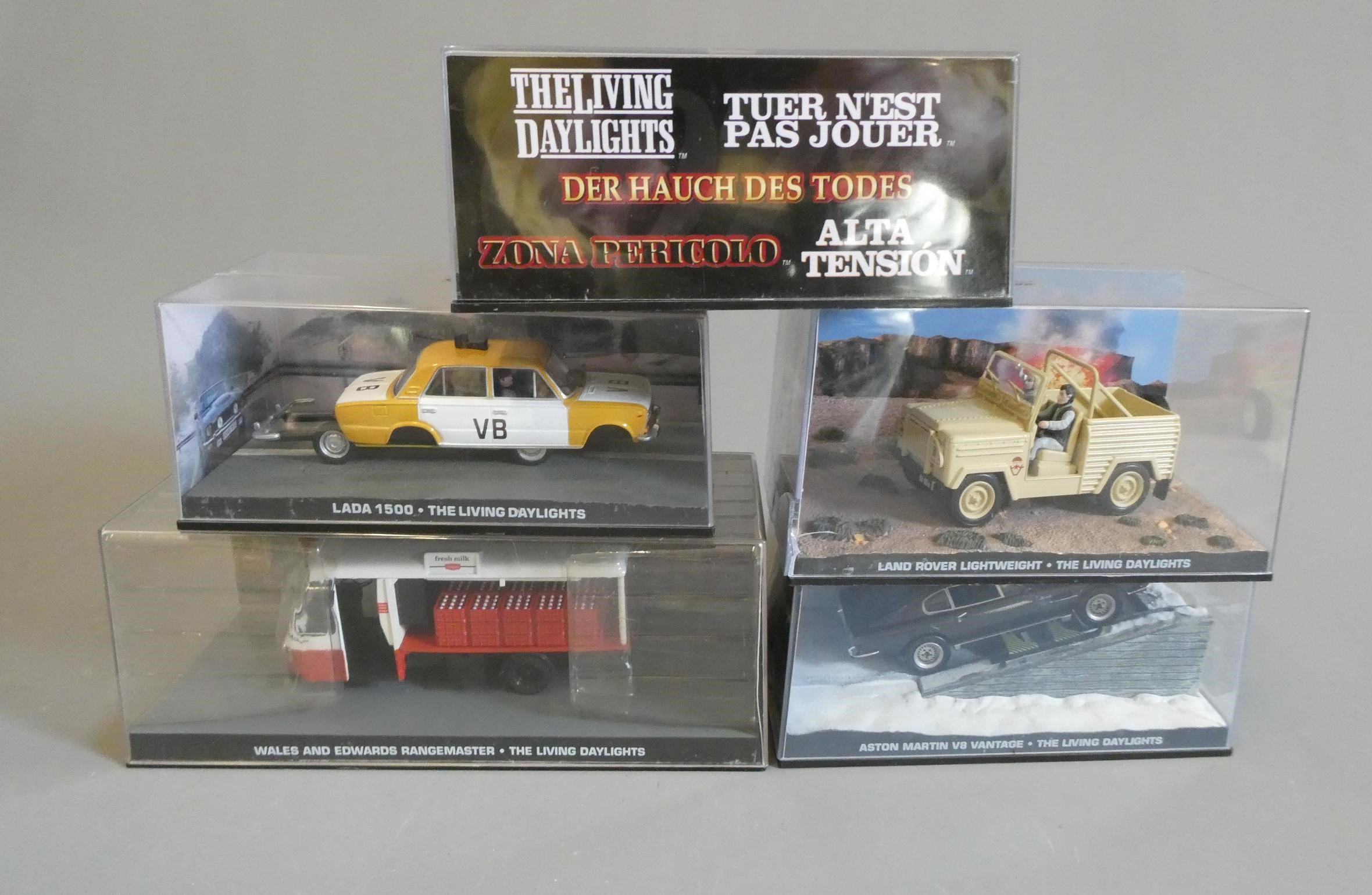 Five Fabbri James Bond vehicles comprising Image