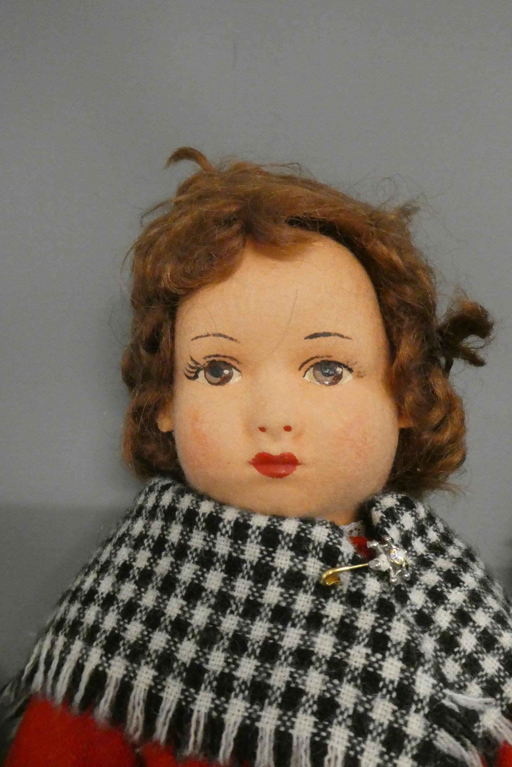 Three felt dolls Image