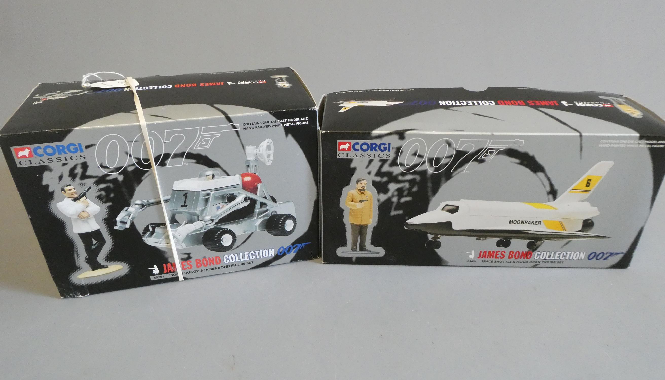 Corgi James Bond Space Shuttle and Moon Buggy, both items boxed, good to excellent (Est. plus 24% Image