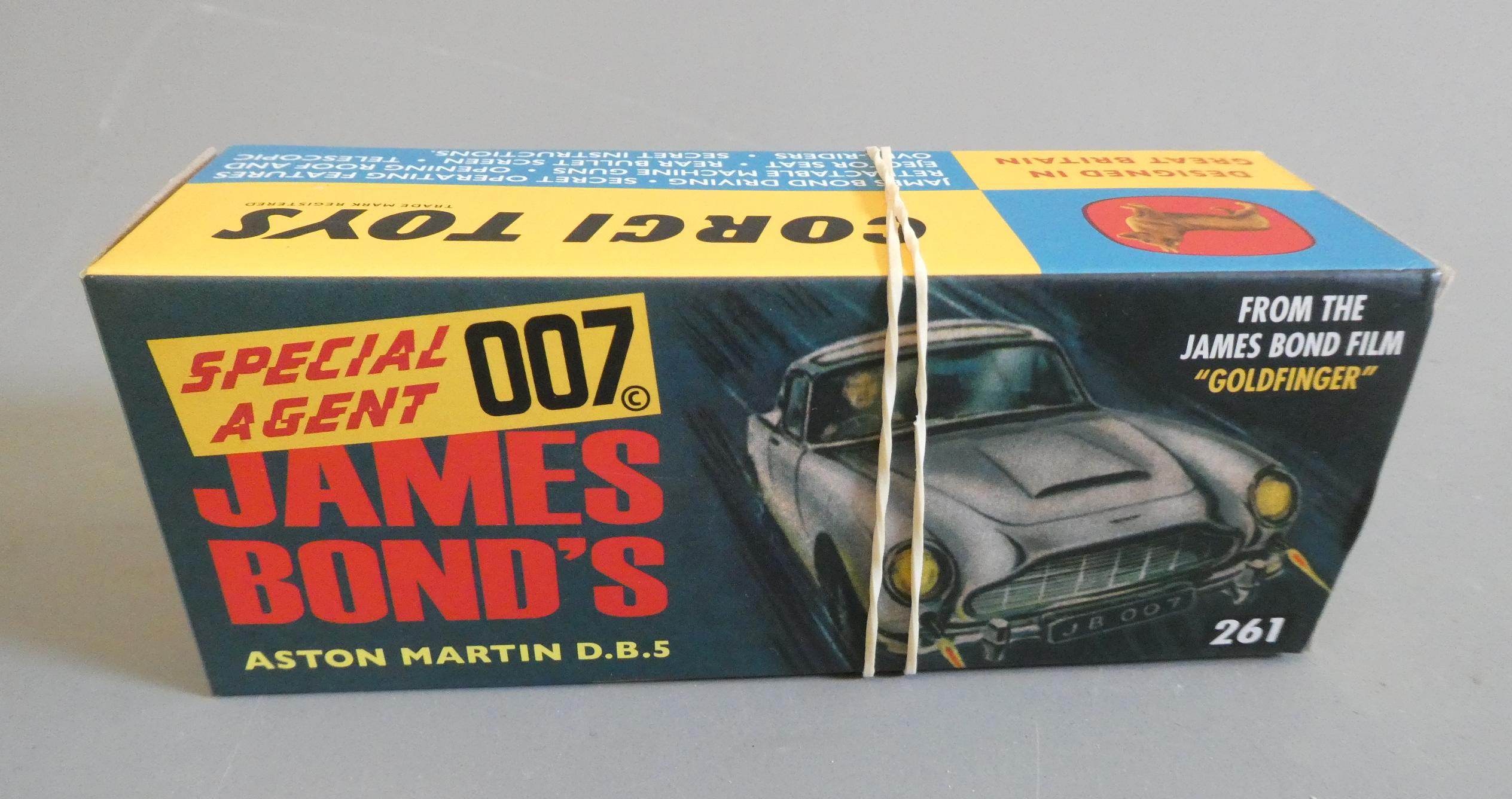 Corgi Re-issue of the original James Bond Aston Martin DB5, boxed, mint (Est. plus 24% buyer's Image