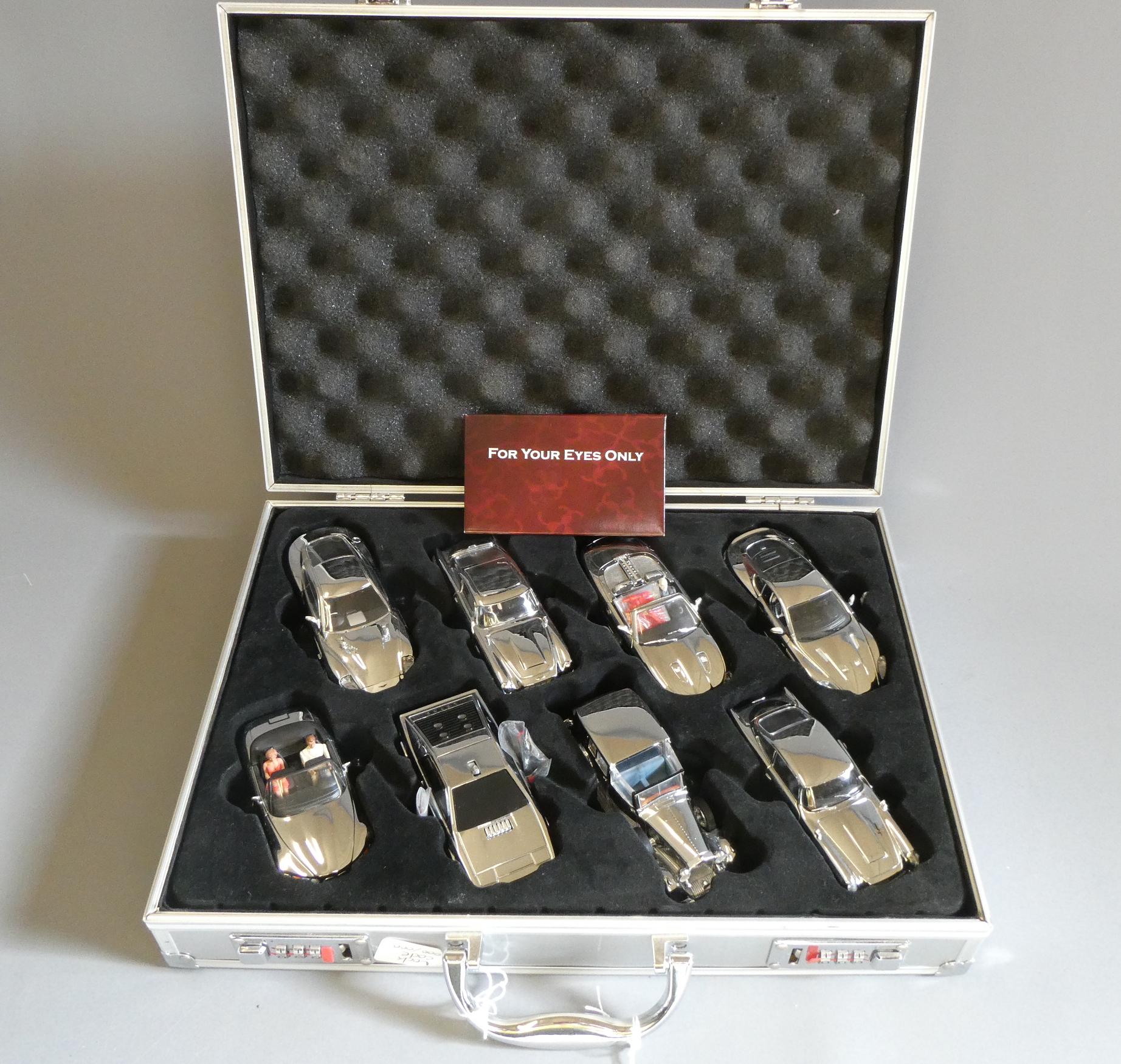 Corgi limited edition set of chrome plated James Bond vehicles Image