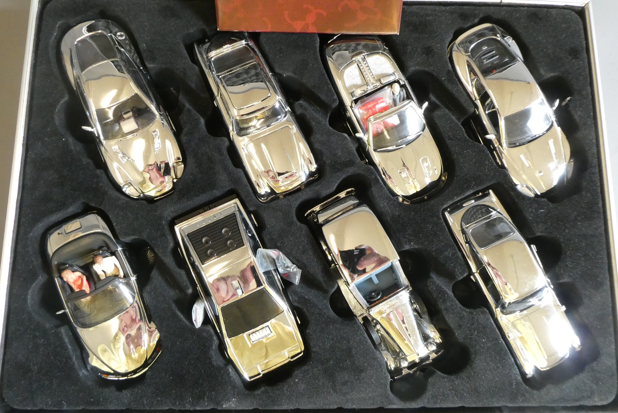 Corgi limited edition set of chrome plated James Bond vehicles Image