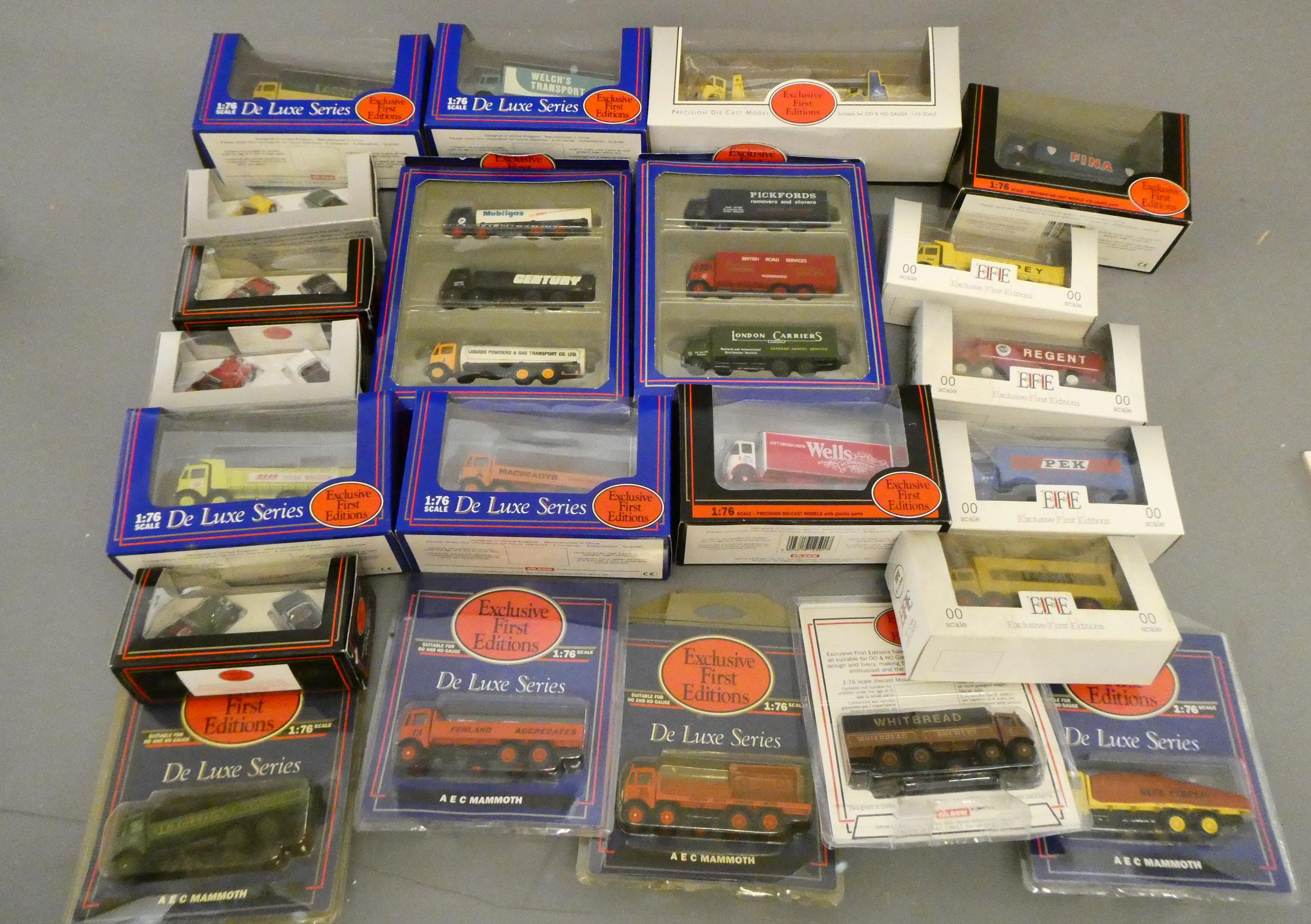 Exclusive first editions 00-gauge models including 1960s motor cars and goods delivery wagons, all Image