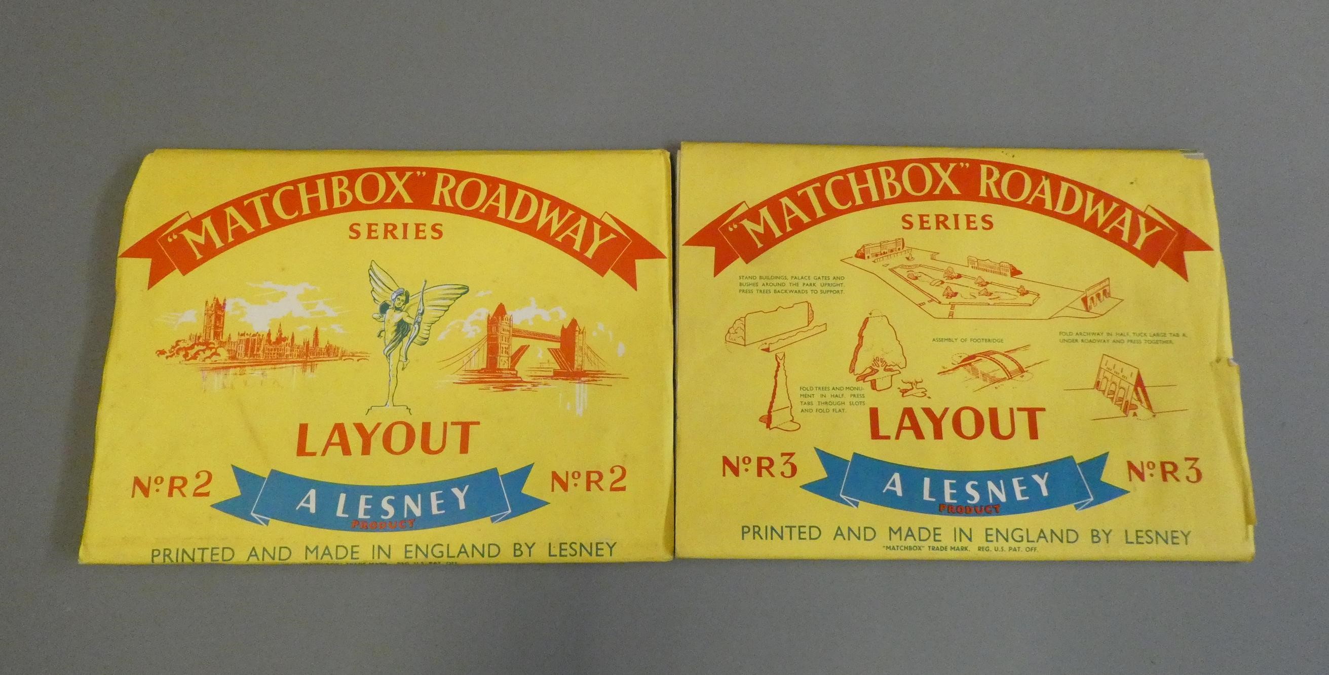 Matchbox Roadway Series R2 London Street and Matchbox Roadway R/3 famous landmarks, both items Image