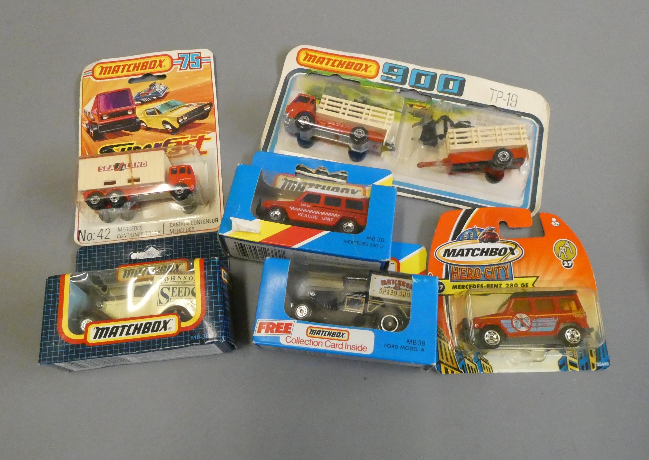 Unboxed Matchbox Superfast models and a small number of late issue boxed Matchbox vehicles, good to Image