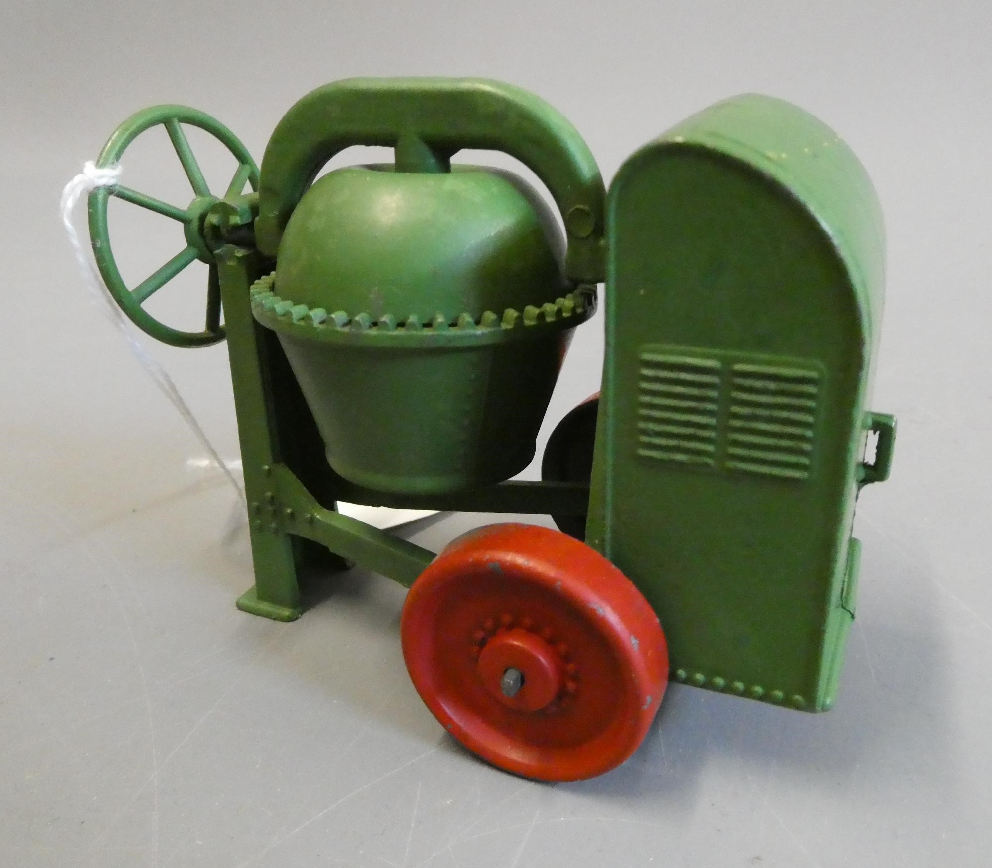 Lesney Toys large cement mixer model finished in green with red wheels, overall condition very good Image