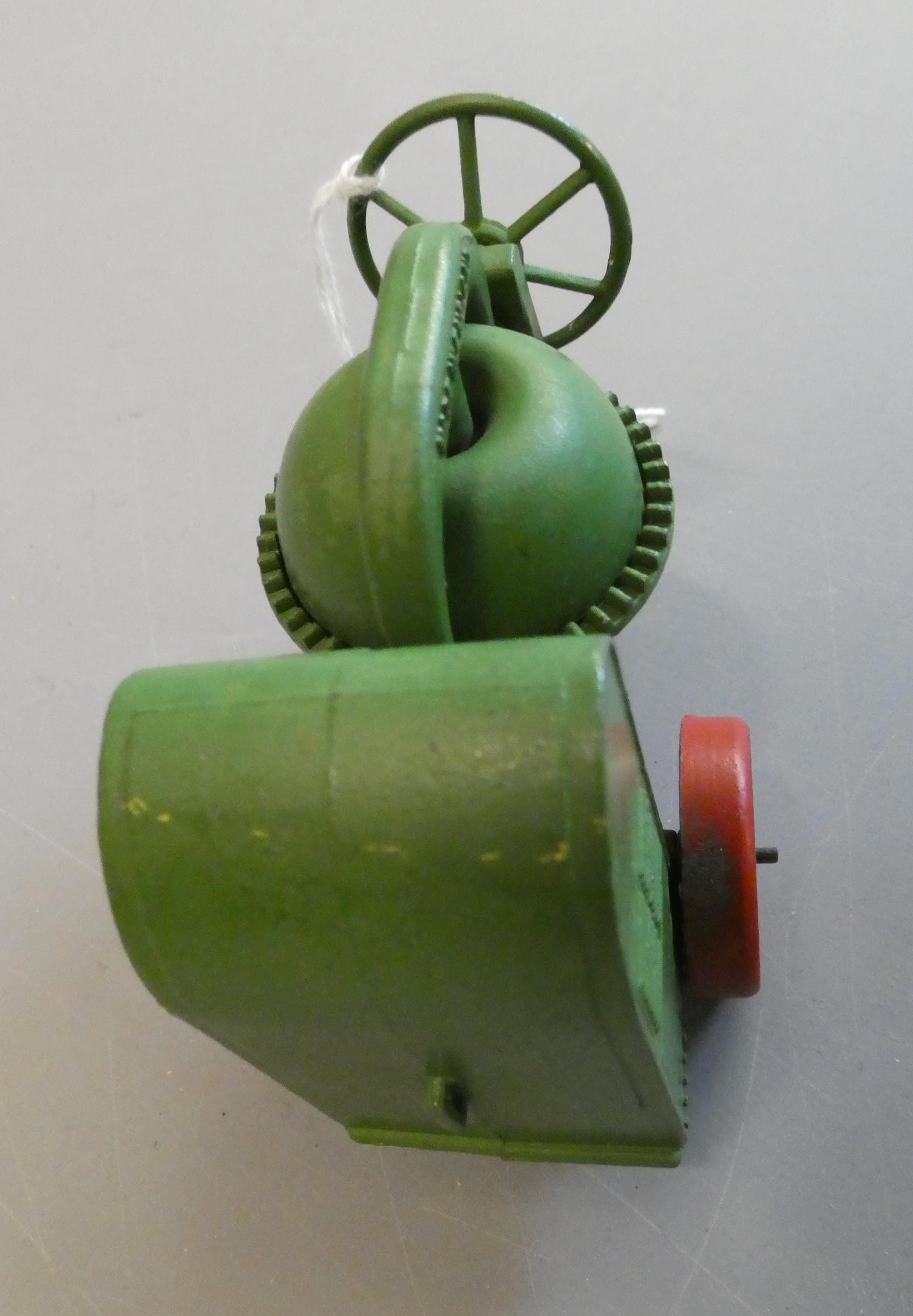 Lesney Toys large cement mixer model finished in green with red wheels, overall condition very good Image