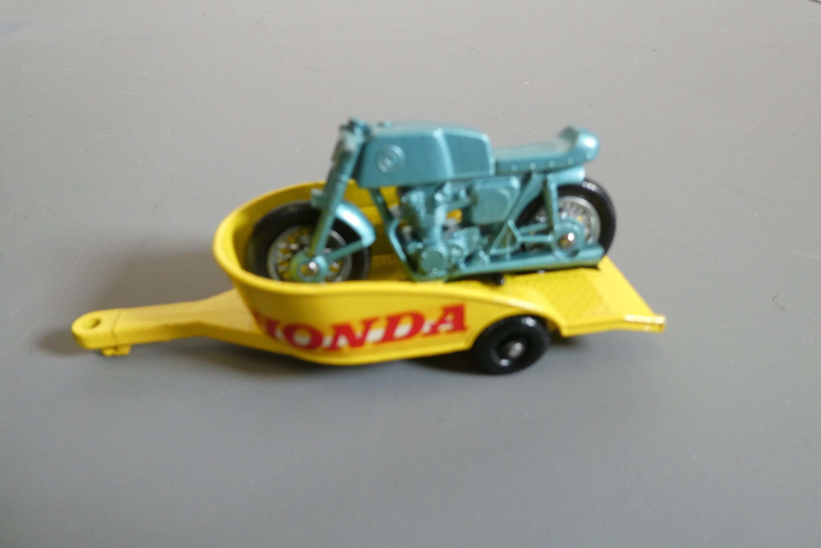 Matchbox No38 Honda and Trailer and 62 TV service van, both items boxed, excellent (Est. plus 24% Image