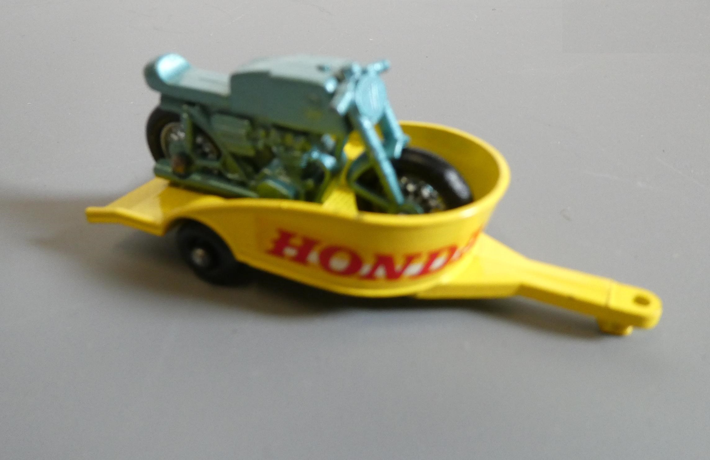 Matchbox No38 Honda and Trailer and 62 TV service van, both items boxed, excellent (Est. plus 24% Image