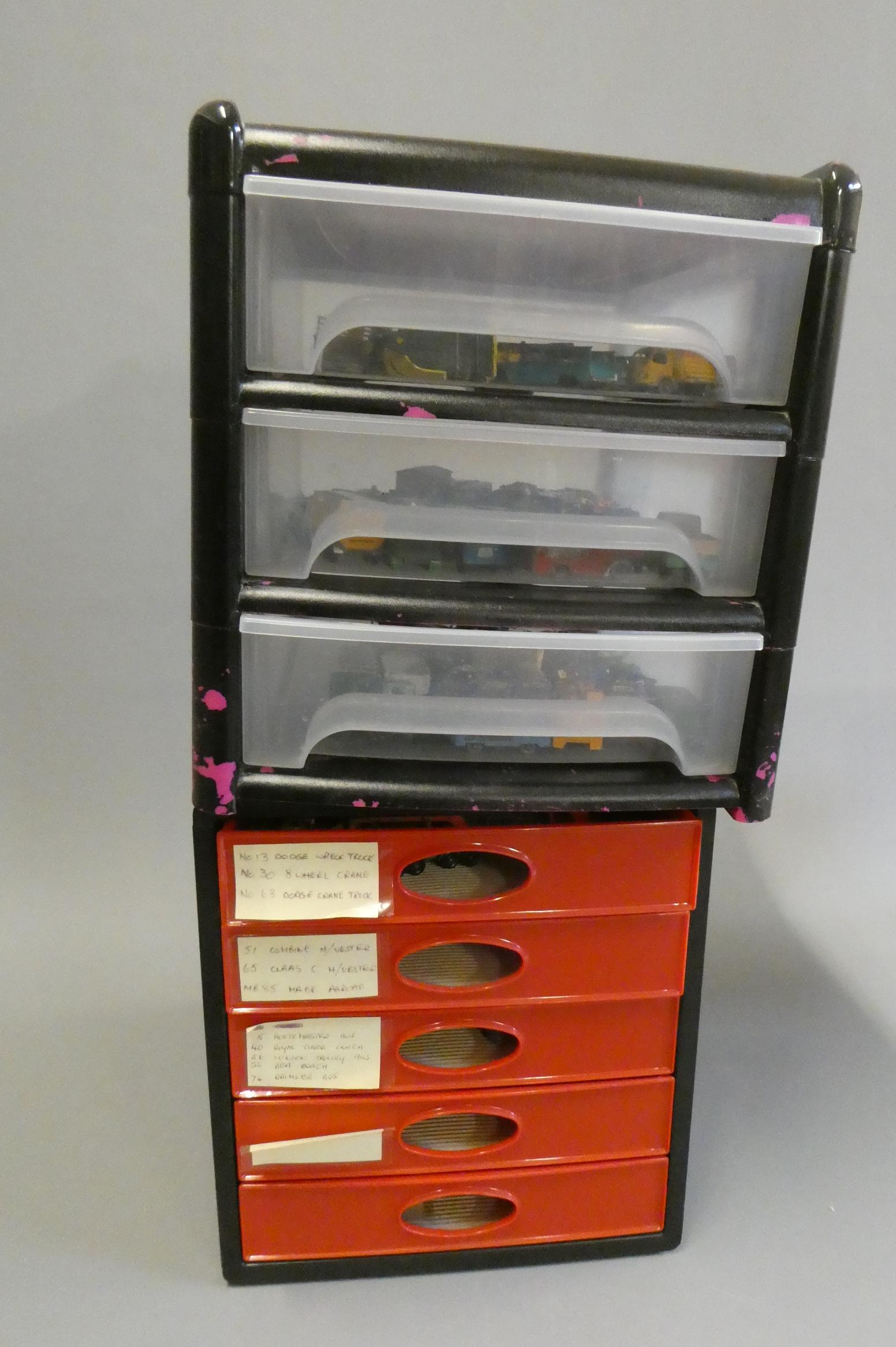 Quantity of playworn Matchbox cars, most items have paint missing, overpainting or damage, poor Image