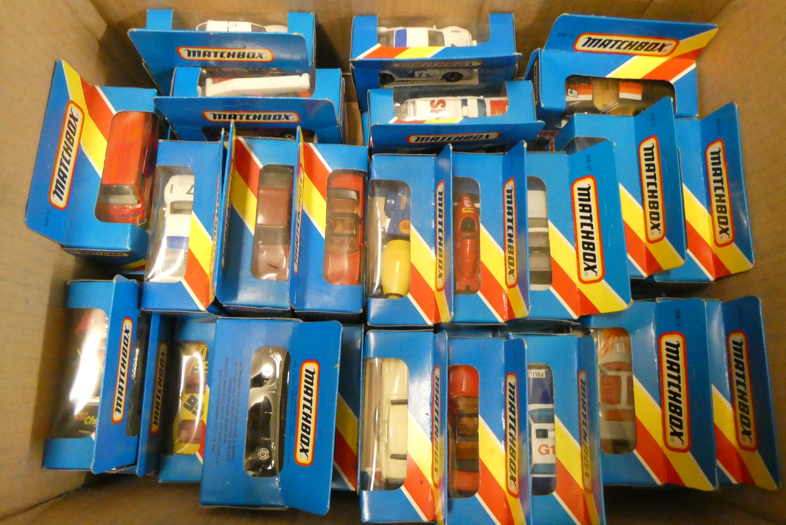 Thirty nine Late Issue Matchbox vehicles, all items boxed, mint (Est. plus 24% buyer's premium inc. Image