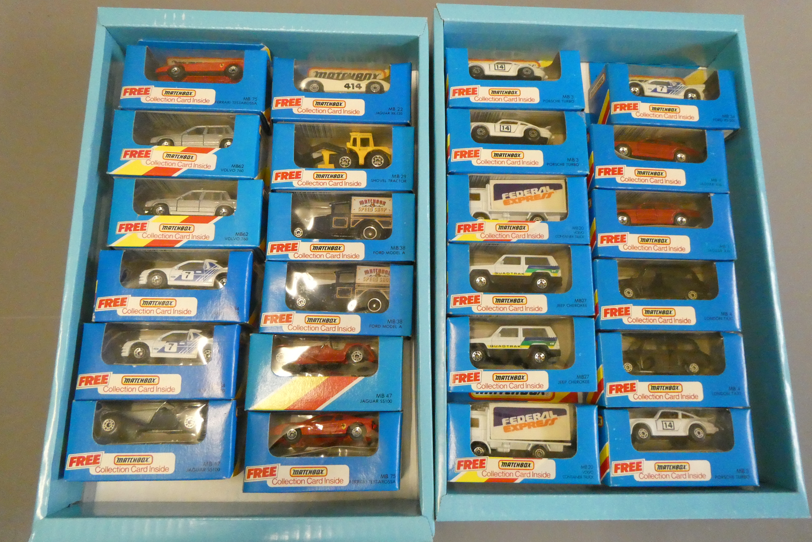 Twenty four Late Issue Matchbox cars, all items boxed, mint (Est. plus 24% buyer's premium inc. VAT) Image
