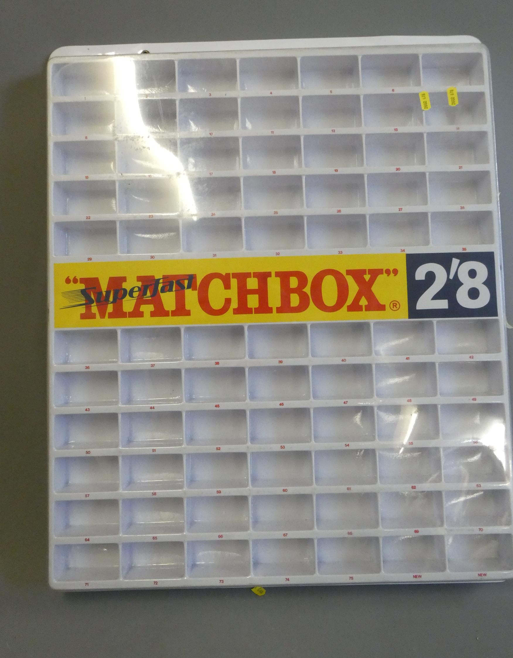 Matchbox Superfast shop wall display unit Image